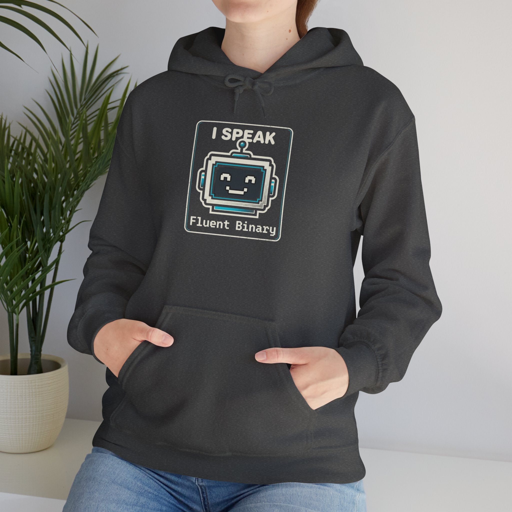 "I Speak Fluent Binary" Funny IT Programmer Humor Hoodie