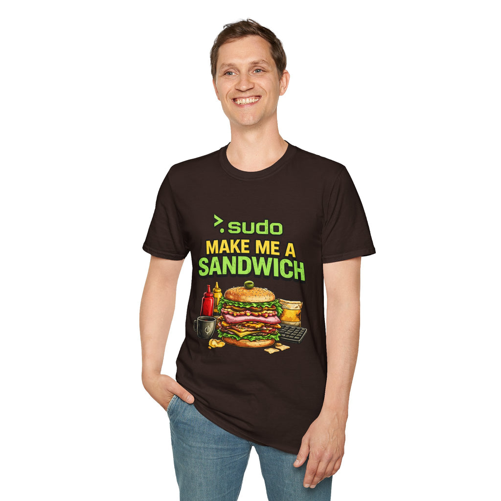 ">. Sudo Make Me a Sandwich" Funny IT T-Shirt — Programmer Tech Humor Tee