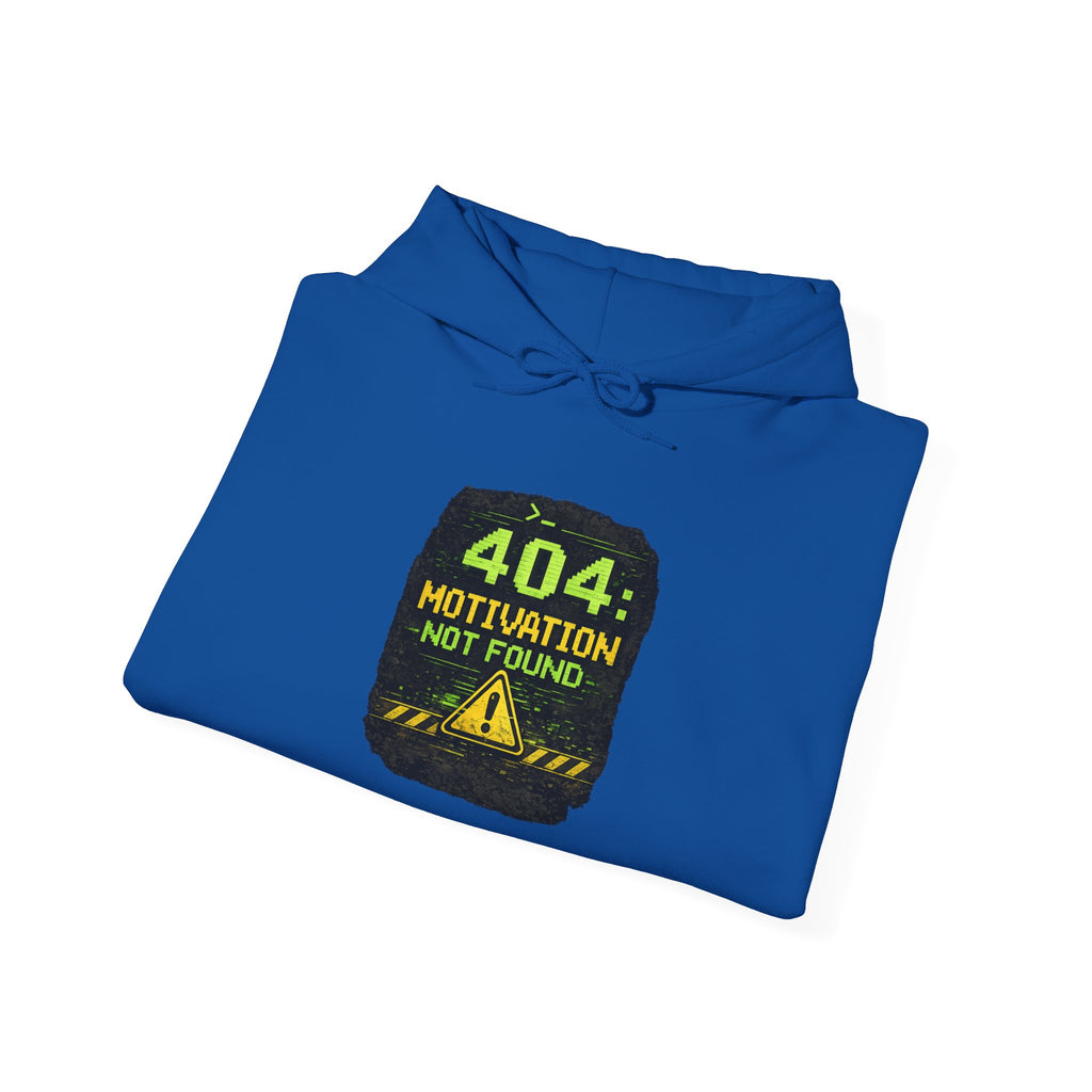 "Error 404 Motivation Not Found" IT Humor Unisex Heavy Blend™ Hoodie