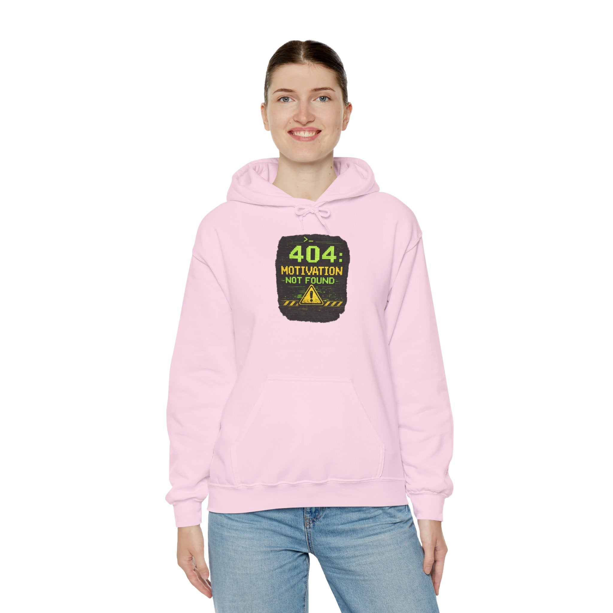 "Error 404 Motivation Not Found" IT Humor Unisex Heavy Blend™ Hoodie