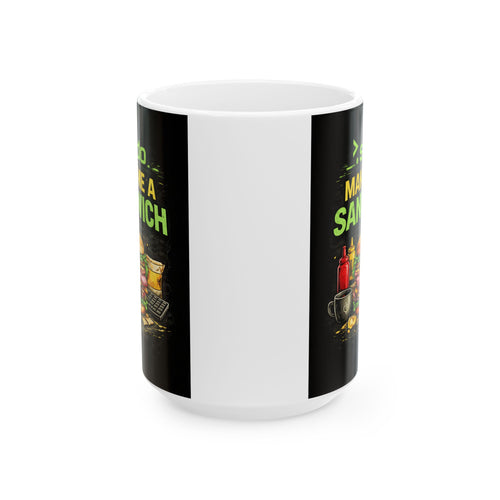 ">. Sudo Make me A Sandwich" Geek Humor Ceramic Mug, (11oz, 15oz)