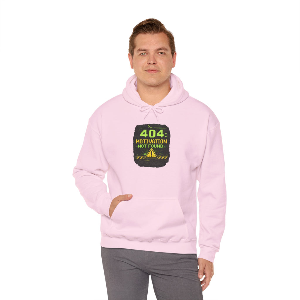 "Error 404 Motivation Not Found" IT Humor Unisex Heavy Blend™ Hoodie