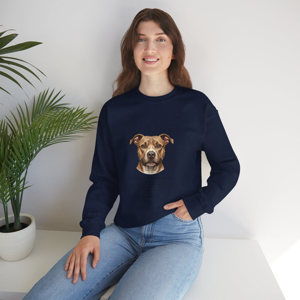Pitbull Mom Sweatshirt | dog mom, fur baby, rescue pride