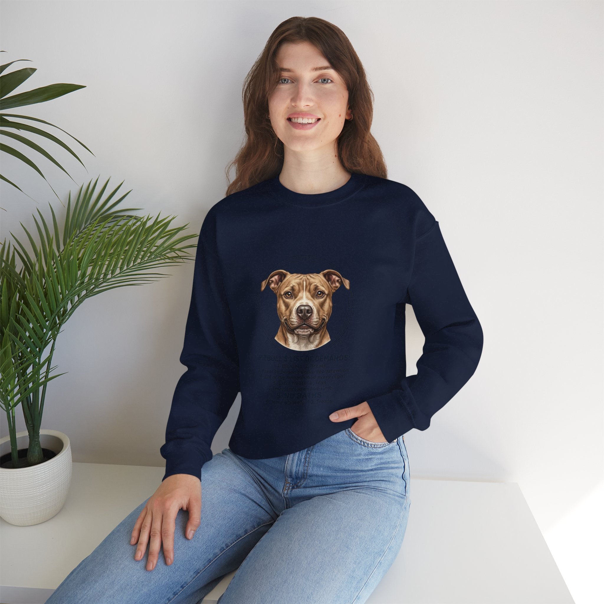 Pitbull Mom Sweatshirt | dog mom, fur baby, rescue pride