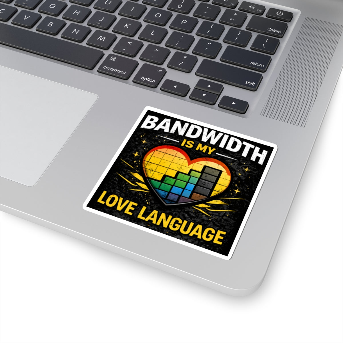 "Bandwidth is my Love Language" Geek Tech Humor Funny IT Kiss-Cut Stickers