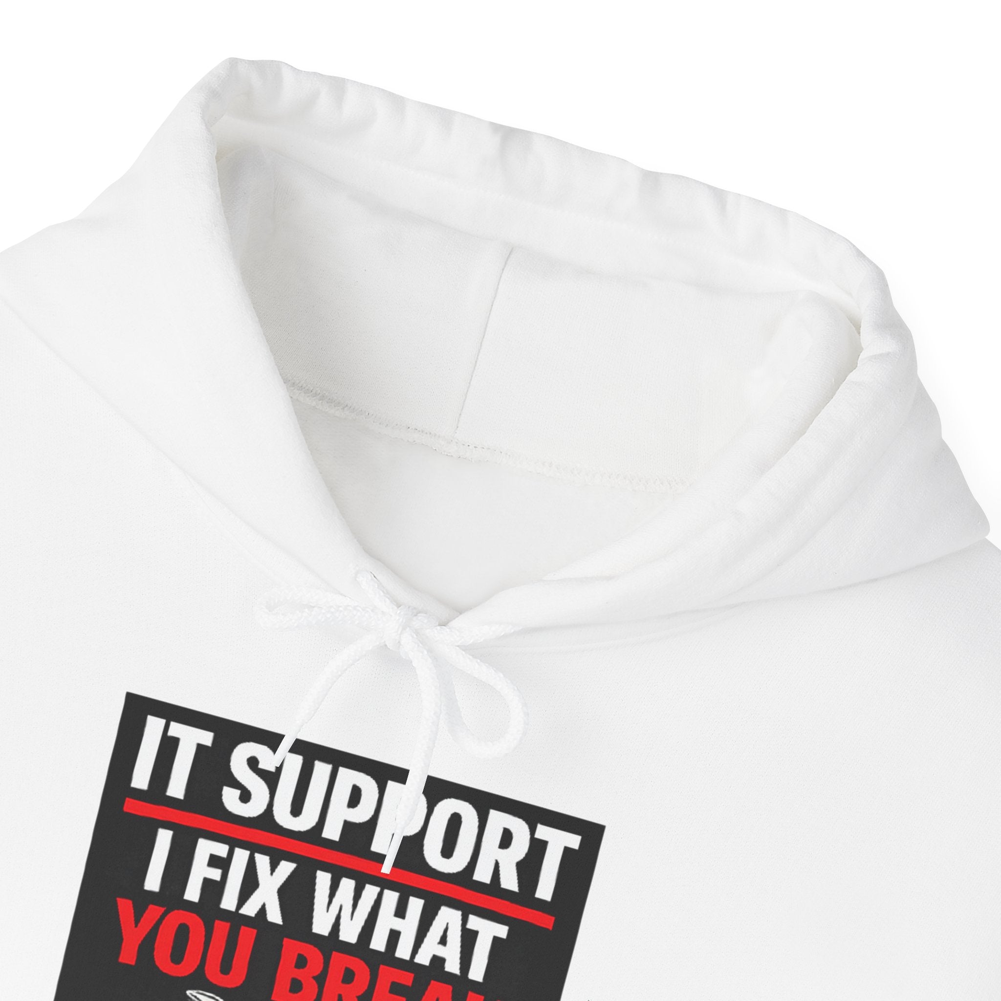 "IT Support: I Fix What You Break" Tech Humor Unisex Heavy Blend™ Hoodie