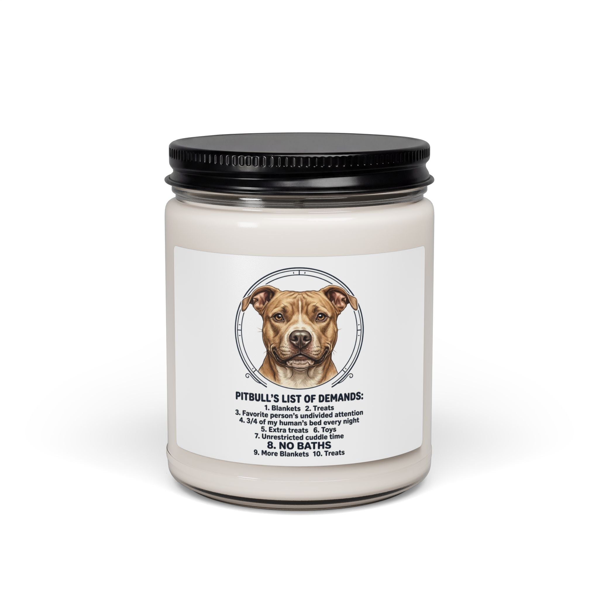 Pitbull Mom Soy Candle | Dog Mom, Rescue Pride, Fur Baby Memorial