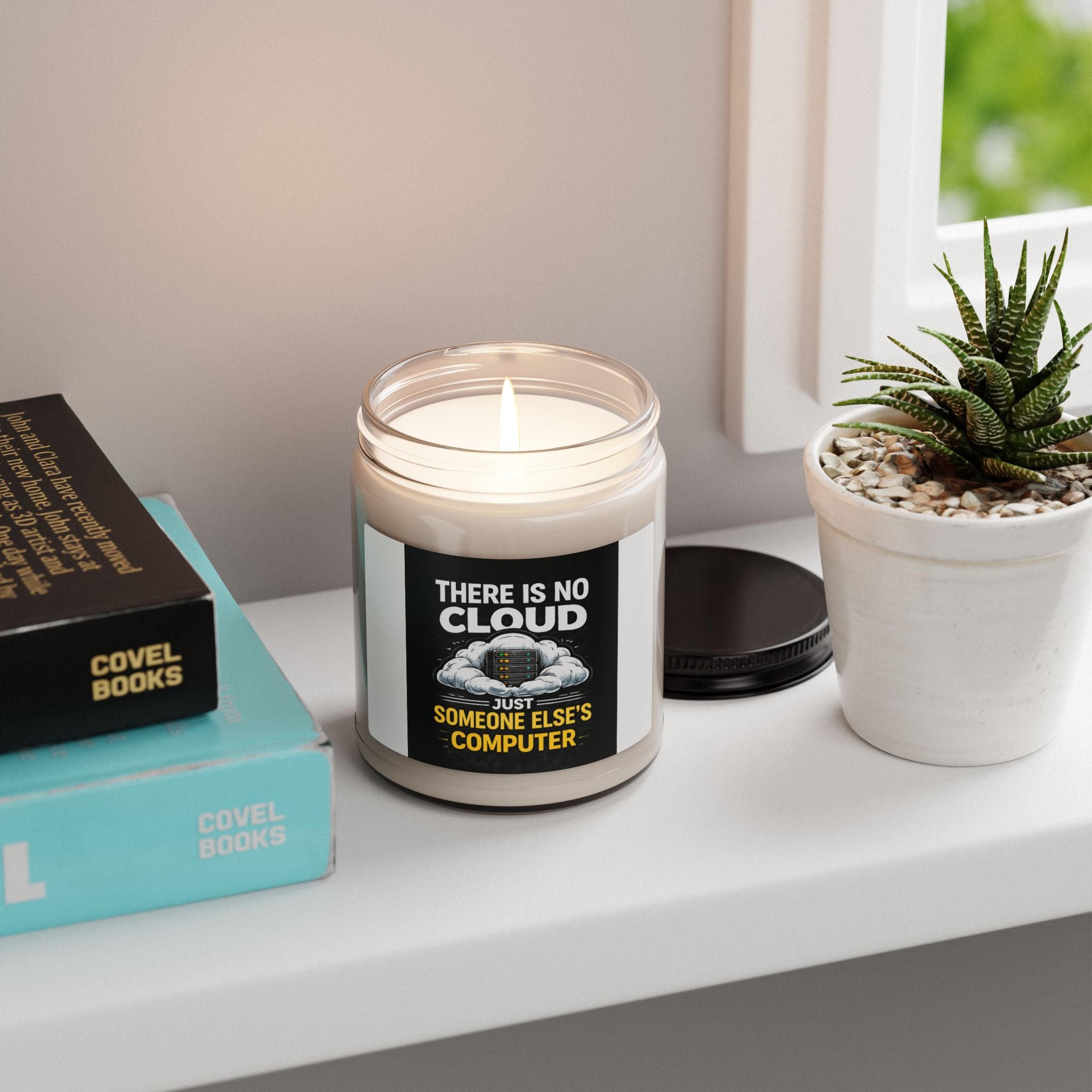"There Is No Cloud Just Someone Else's Computer" Tech Gift 9oz Scented Soy Candle