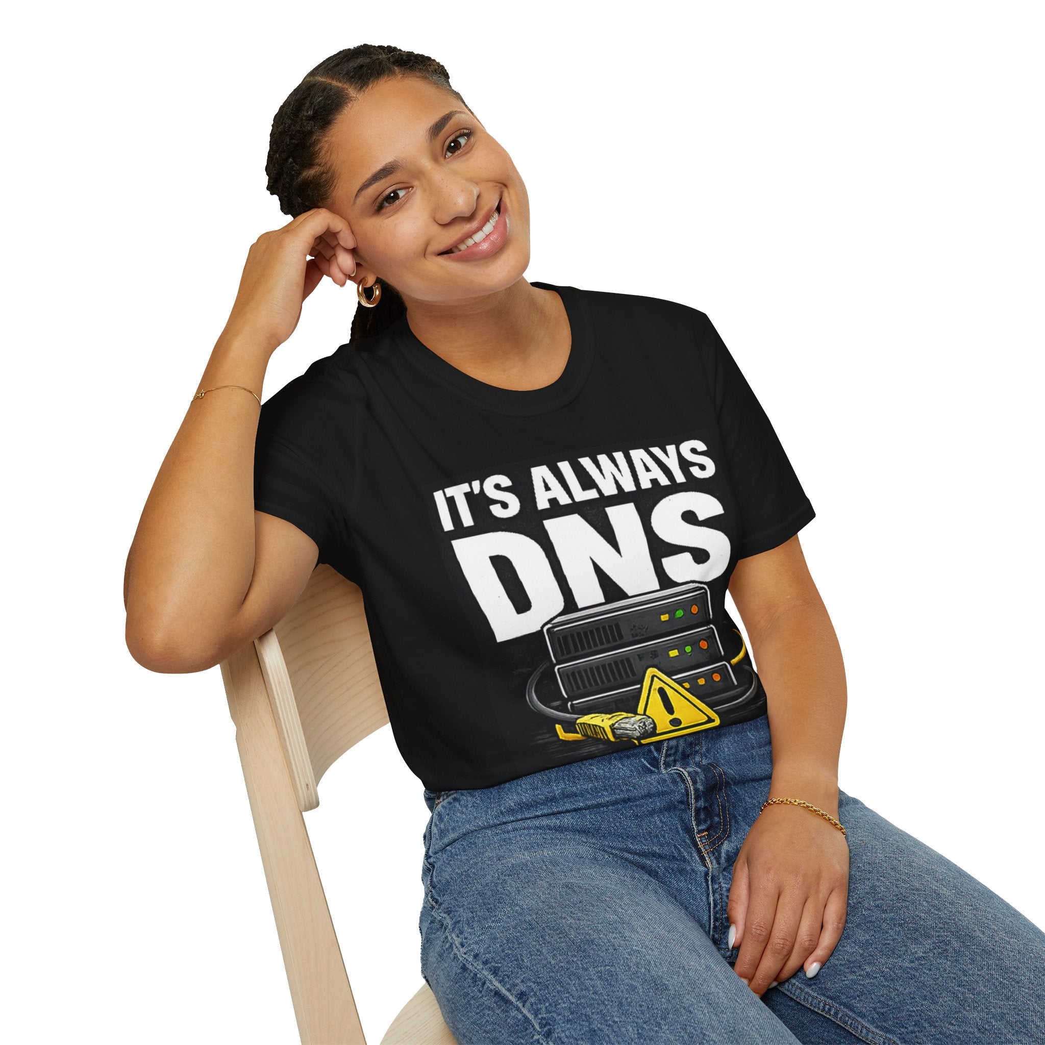 "It's Always DNS" Funny IT Tech Humor T-Shirt