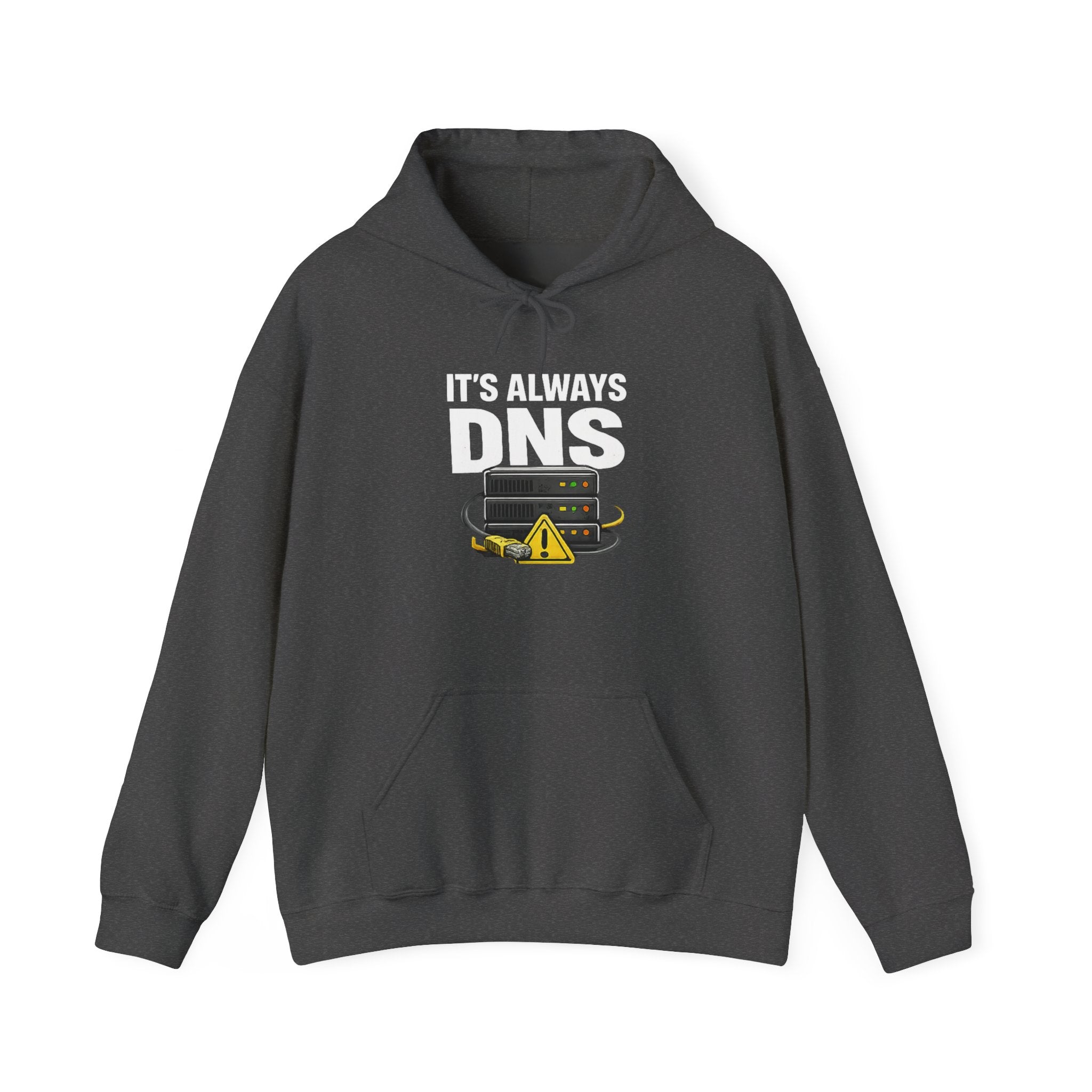 "It's Always DNS" Tech Humor Unisex Heavy Blend™ Hoodie