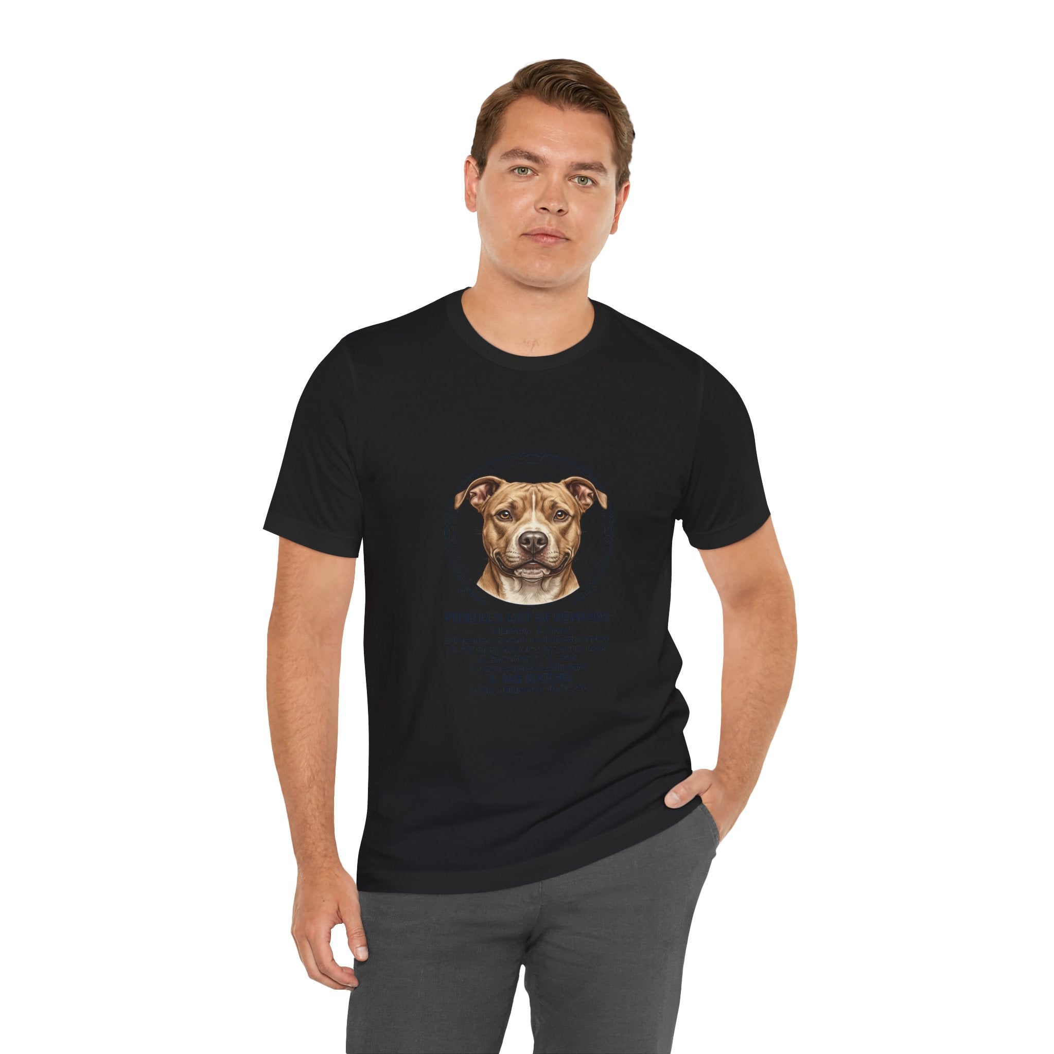 Pitbull Mom List of Demands T-Shirt | Dog Mom, Rescue Pride Tee