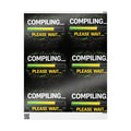 "Compiling...Please Wait" Funny IT Holiday Gift Wrap Tech Humor Office Gift Wrapping Paper