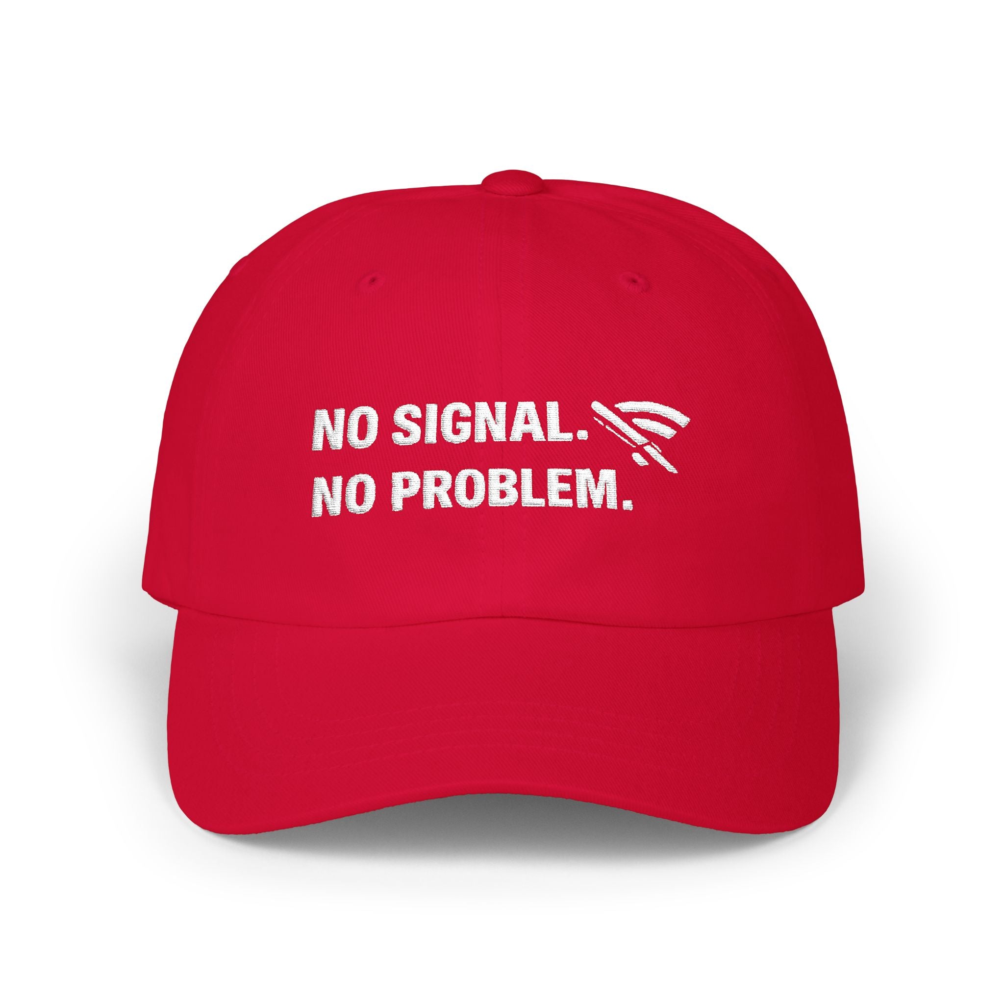 "No Signal No Problem" Tech Humor Funny IT Baseball Hat/Cap