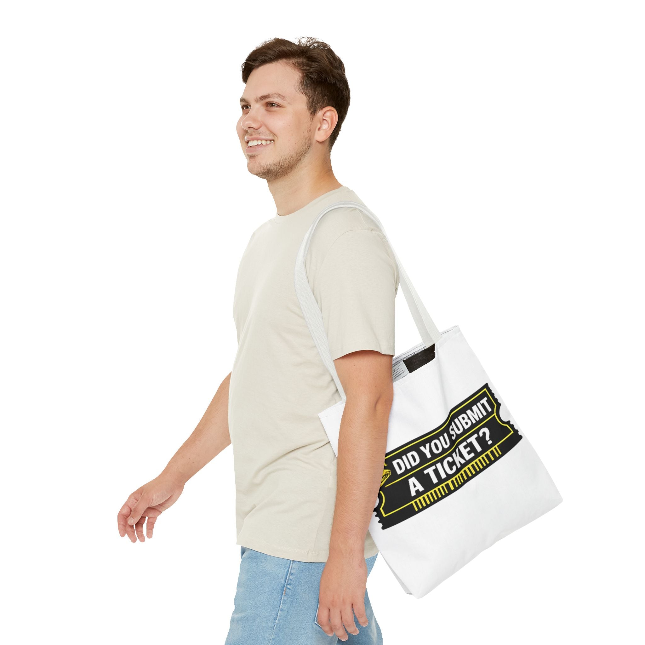 "Did You Submit a Ticket?" Funny IT Tote Bag Tech Humor