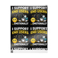 "I Support End Users... Emotionally" Funny IT Wrapping Paper – IT Humor Novelty Gift Wrap
