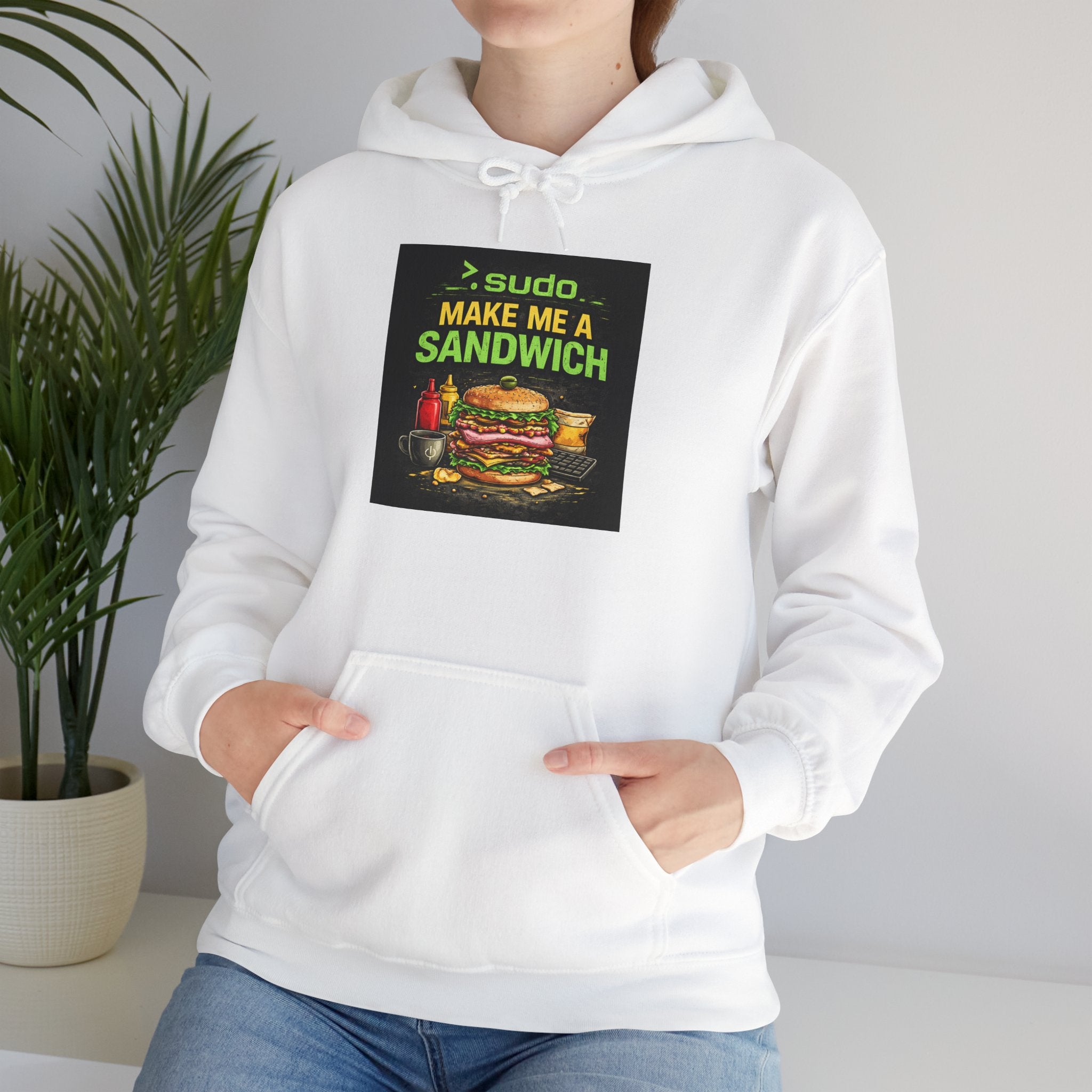 ">.Sudo Make Me A Sandwich" IT Humor Unisex Heavy Blend™ Hoodie