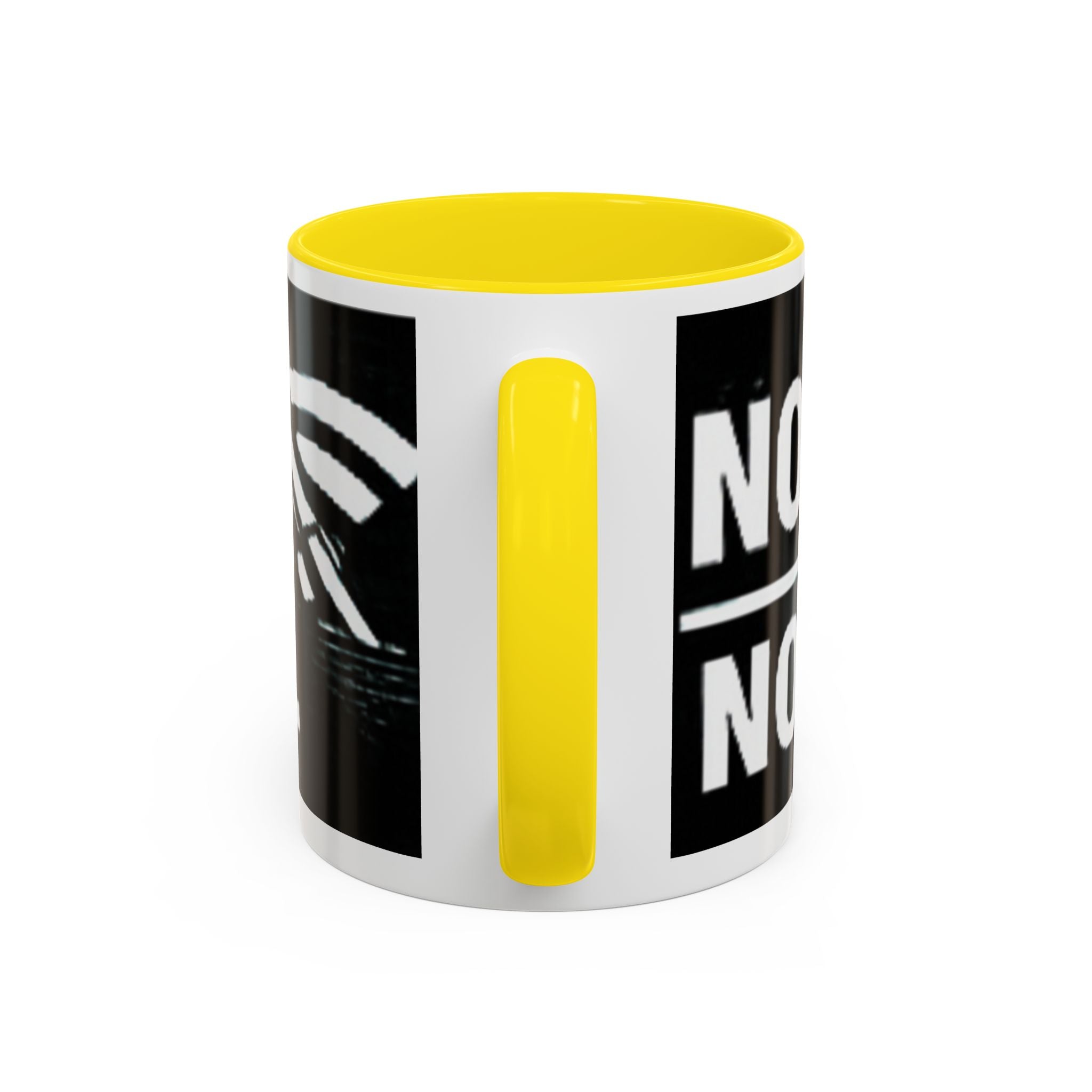 "No Signal No Problem" IT Humor Accent Coffee Mug (11, 15oz)