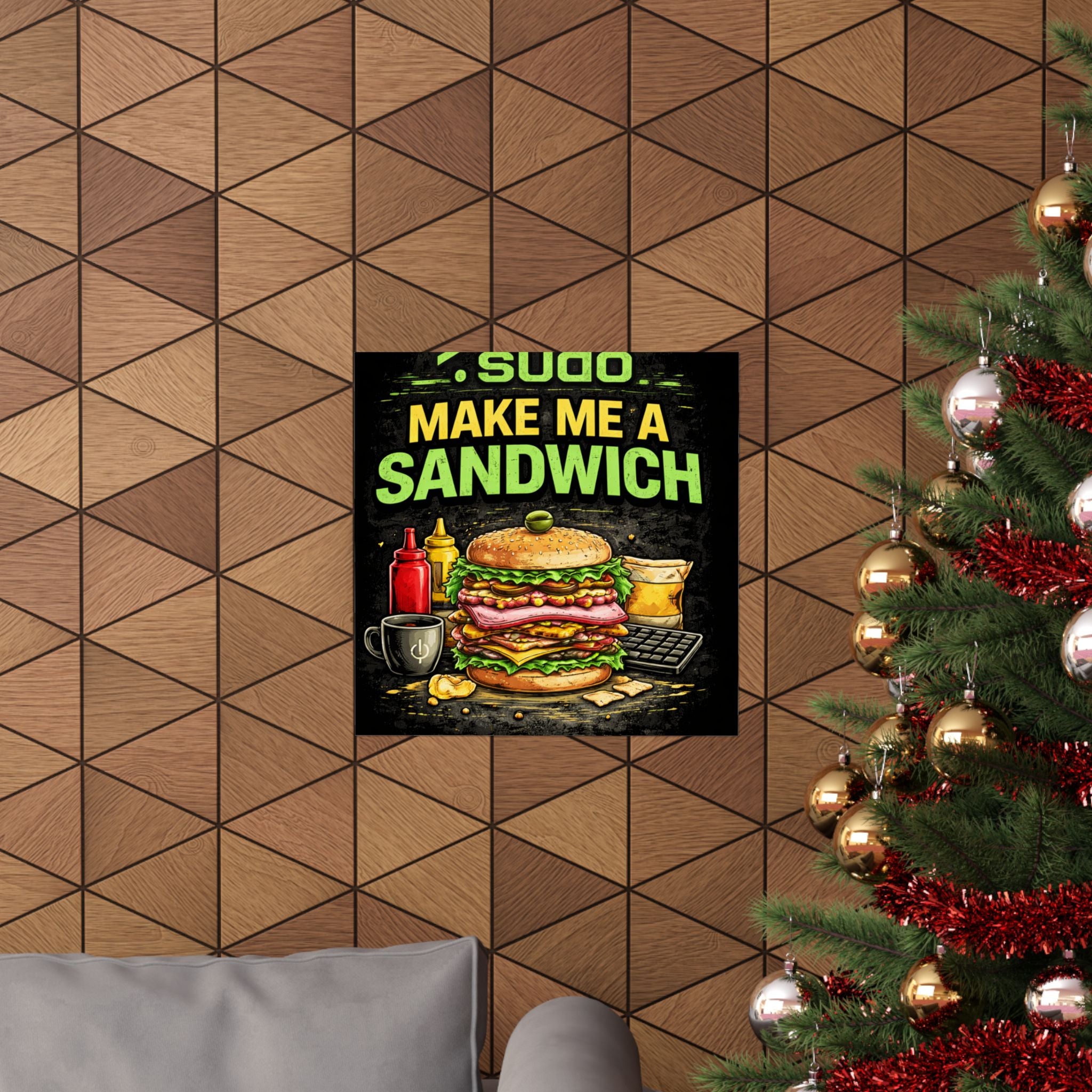 ">.Sudo Make Me A Sandwich" Geek Tech Humor Funny IT Matte Vertical Posters