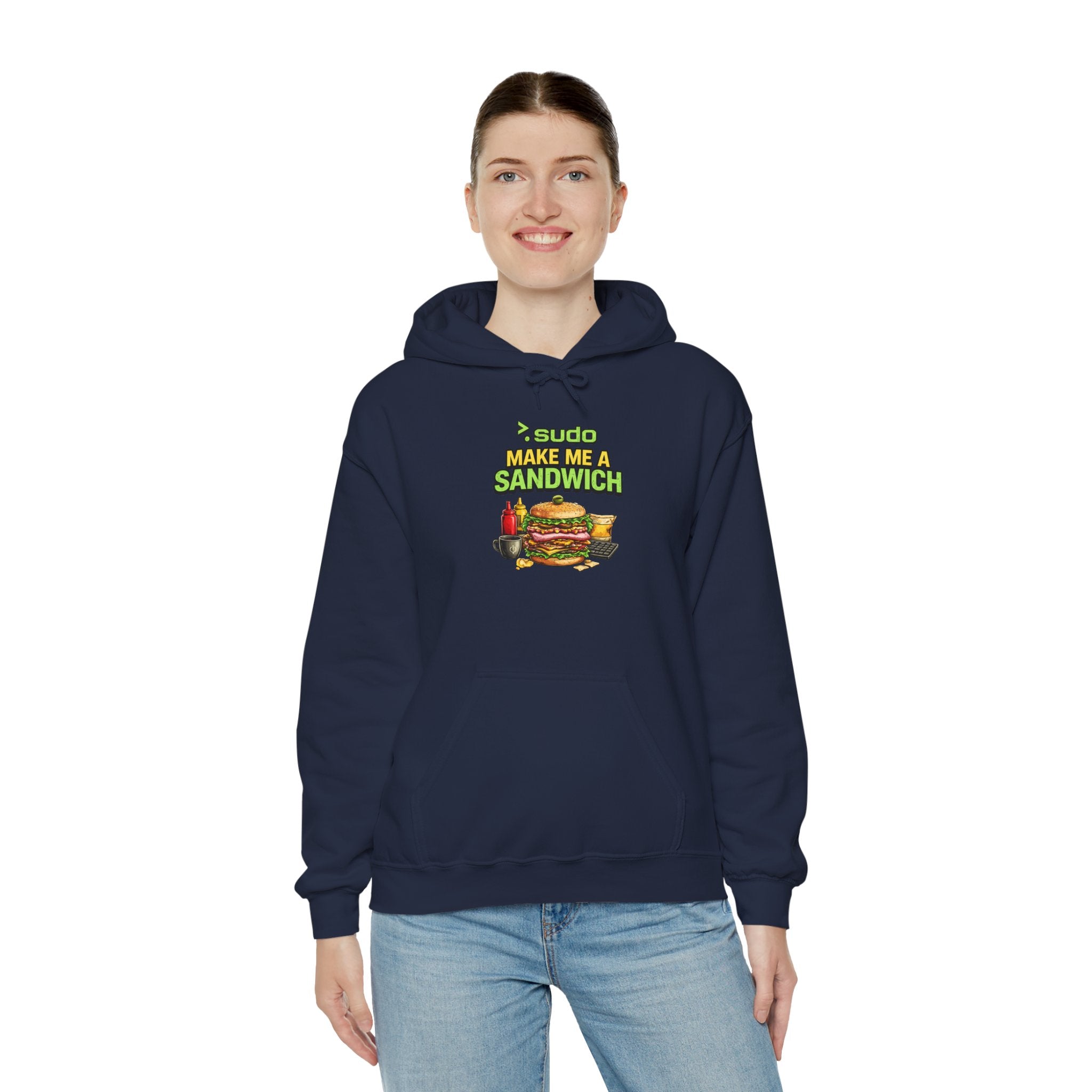 ">.Sudo Make Me A Sandwich" IT Humor Unisex Heavy Blend™ Hoodie