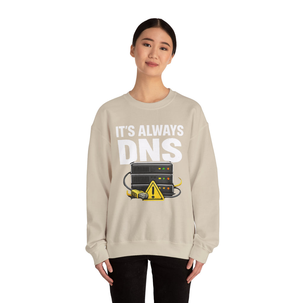 "Its Always DNS" Unisex Heavy Blend™ Crewneck Sweatshirt