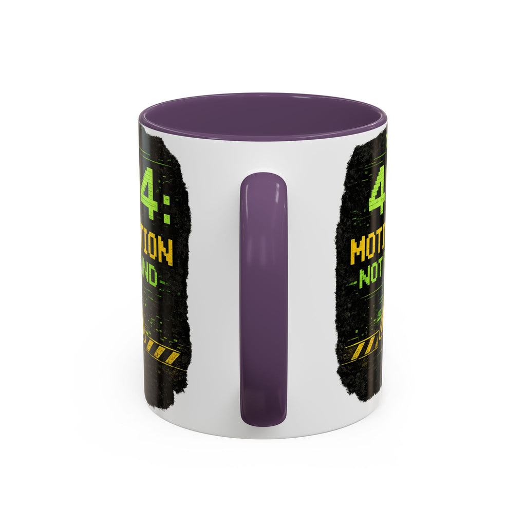 "Error 404 Motivation Not Found" IT Humor Accent Coffee Mug (11, 15oz)