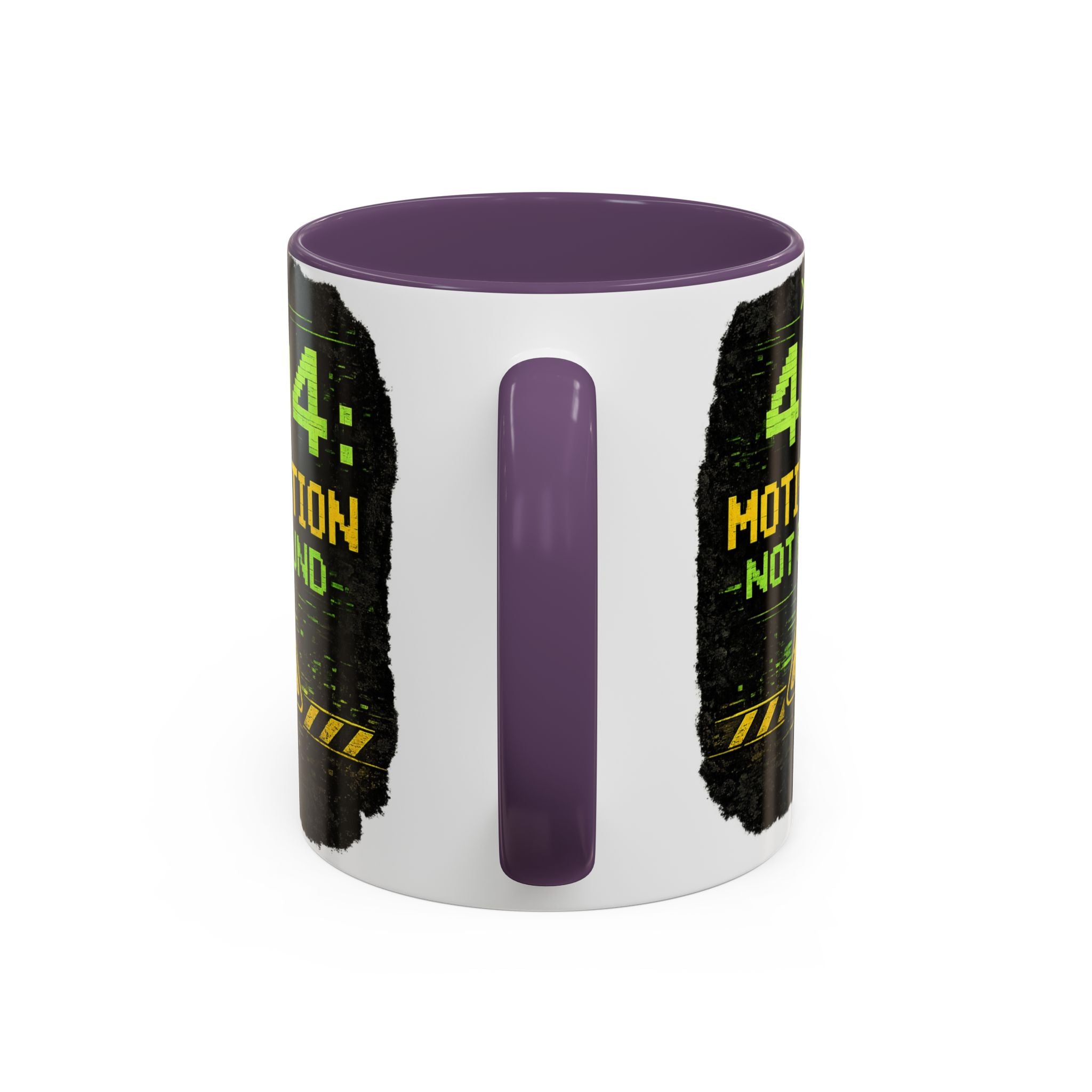 "Error 404 Motivation Not Found" IT Humor Accent Coffee Mug (11, 15oz)