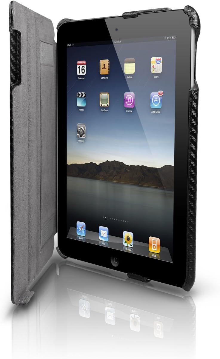 Vibe E-ssential Carbon Fiber Skin for iPad 2 Black VE-1027-CF-BLK NEW