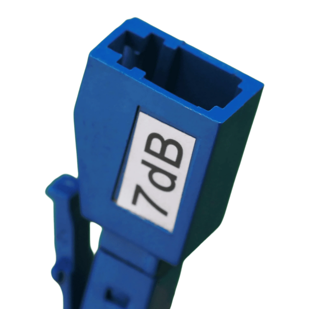LC/UPC Fiber Optic Attenuator 7dB | LC Male-Female Build-Out Adapter