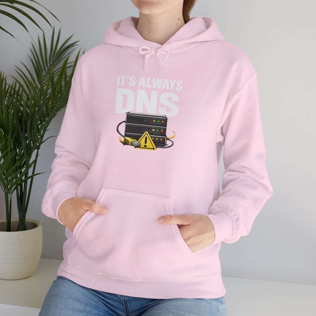 "It's Always DNS" Tech Humor Unisex Heavy Blend™ Hoodie