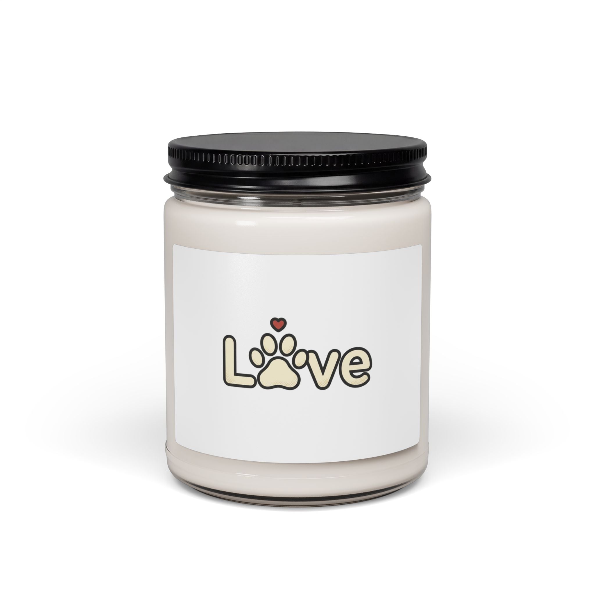 Love Paw Logo Candle,  | Dog Mom Dog Dad, Fur Baby Soy Jar Candle