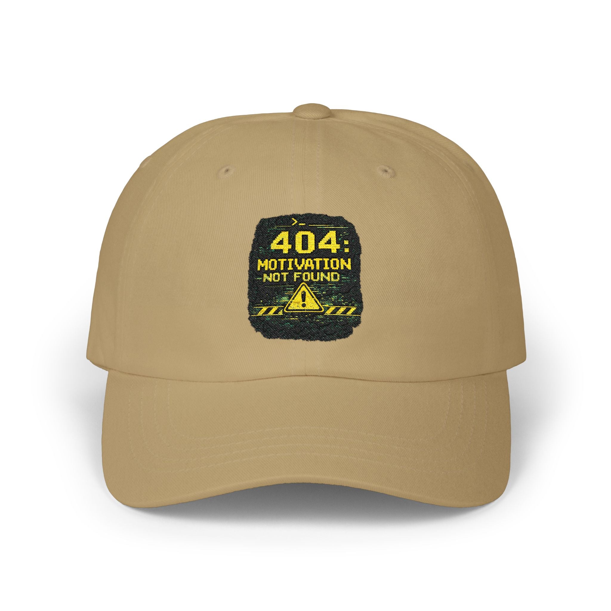 "Error 404 Motivation Not Found" Tech Humor Funny IT Baseball Hat/Cap