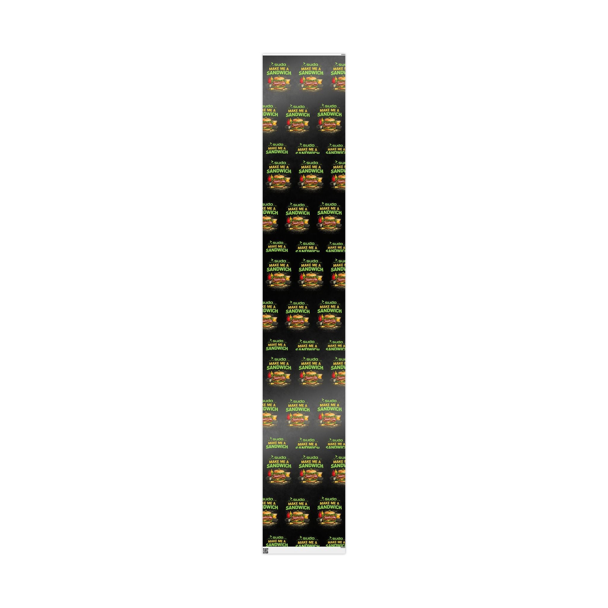 ">.Sudo Make Me ASandwich" Funny IT Wrapping Paper – Funny Tech Gift Wrap