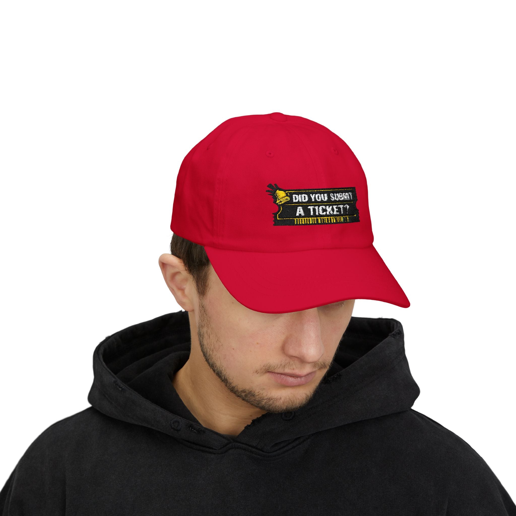 "Did You Submit a Ticket?" Tech Humor Funny IT Baseball Hat/Cap
