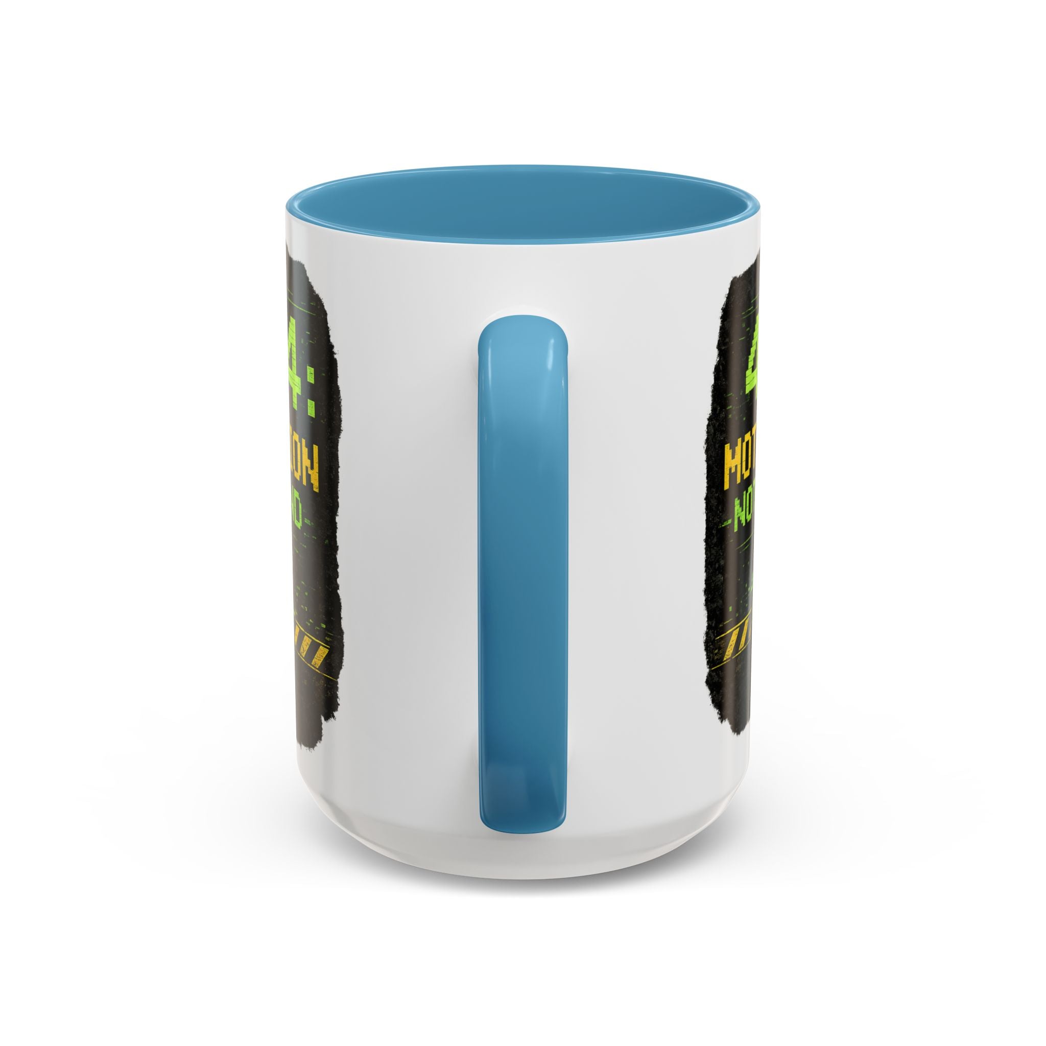 "Error 404 Motivation Not Found" IT Humor Accent Coffee Mug (11, 15oz)