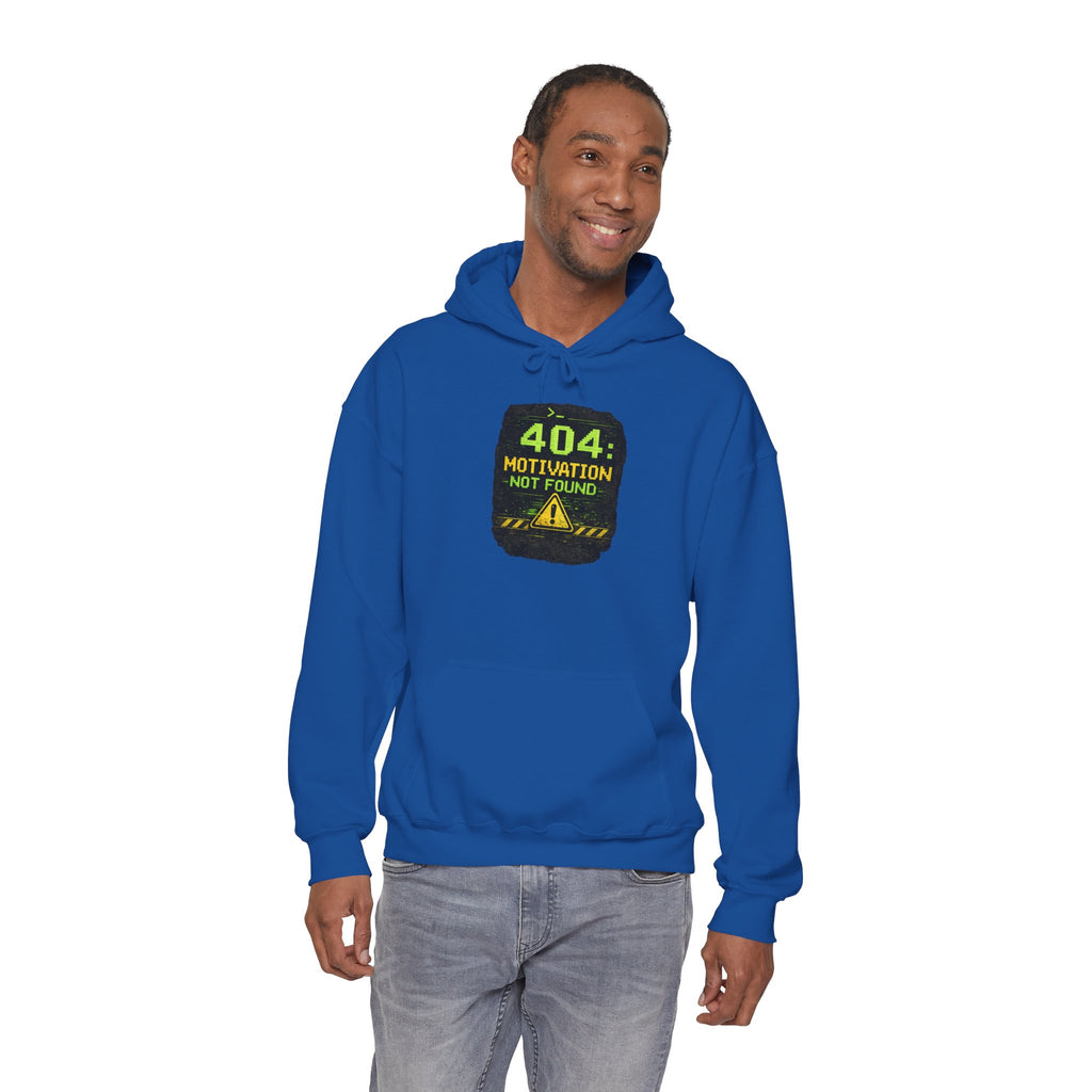 "Error 404 Motivation Not Found" IT Humor Unisex Heavy Blend™ Hoodie