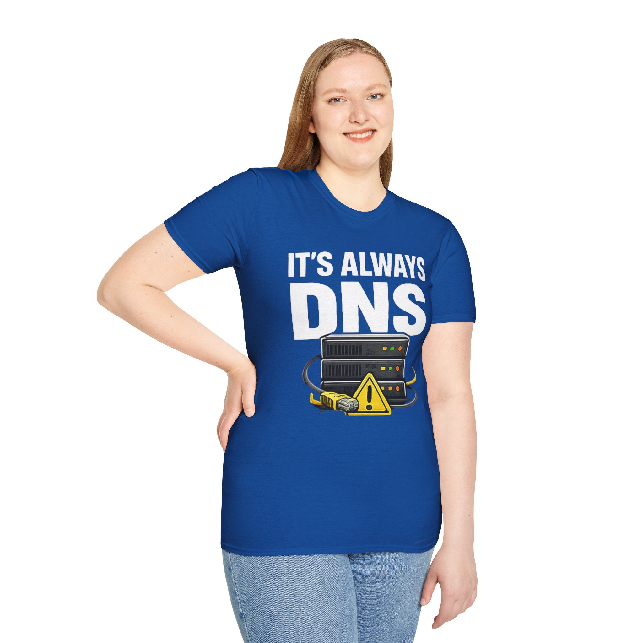 "It's Always DNS" Funny IT Tech Humor T-Shirt