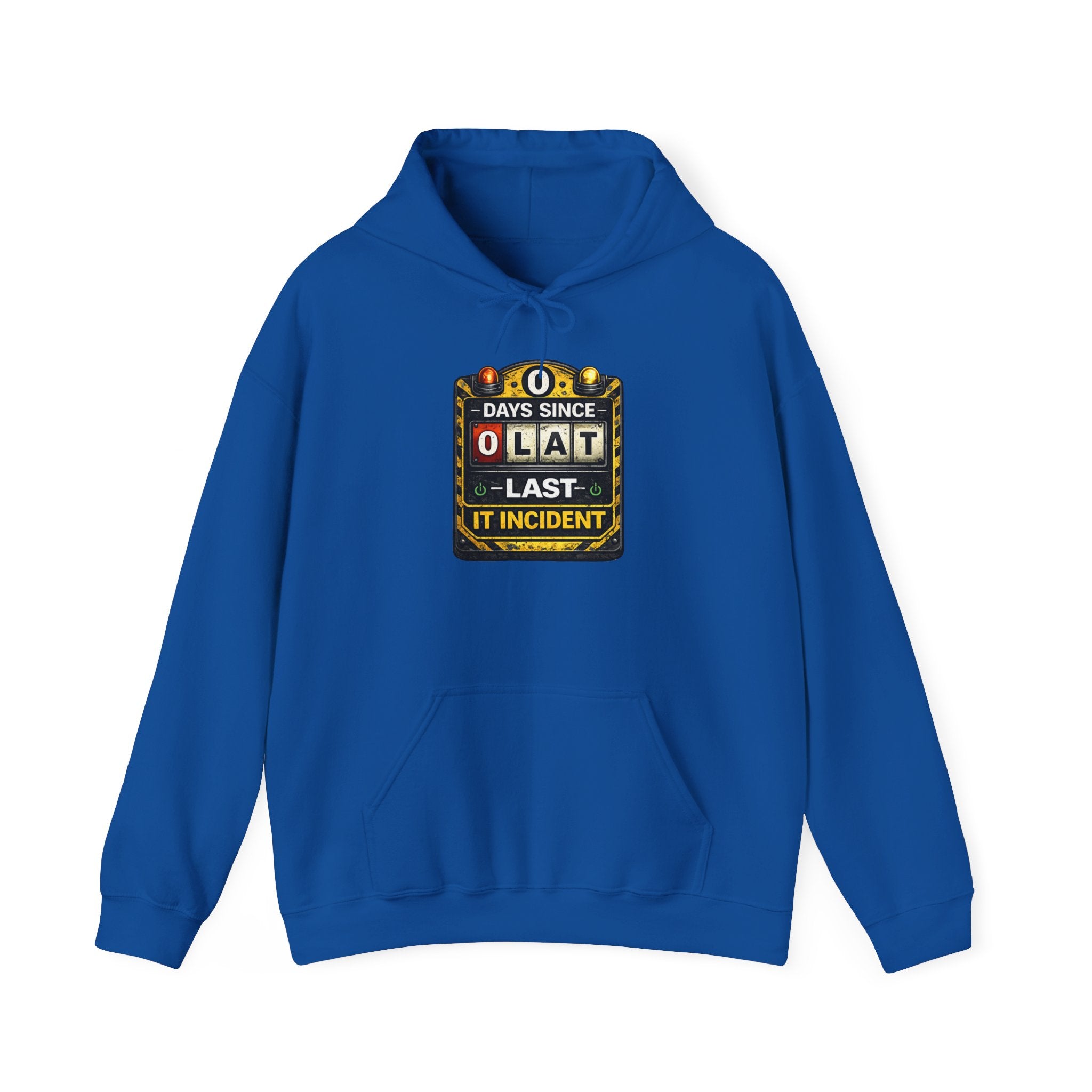 "0 Days Since Last IT Incident" Tech Humor Unisex Heavy Blend™ Hoodie