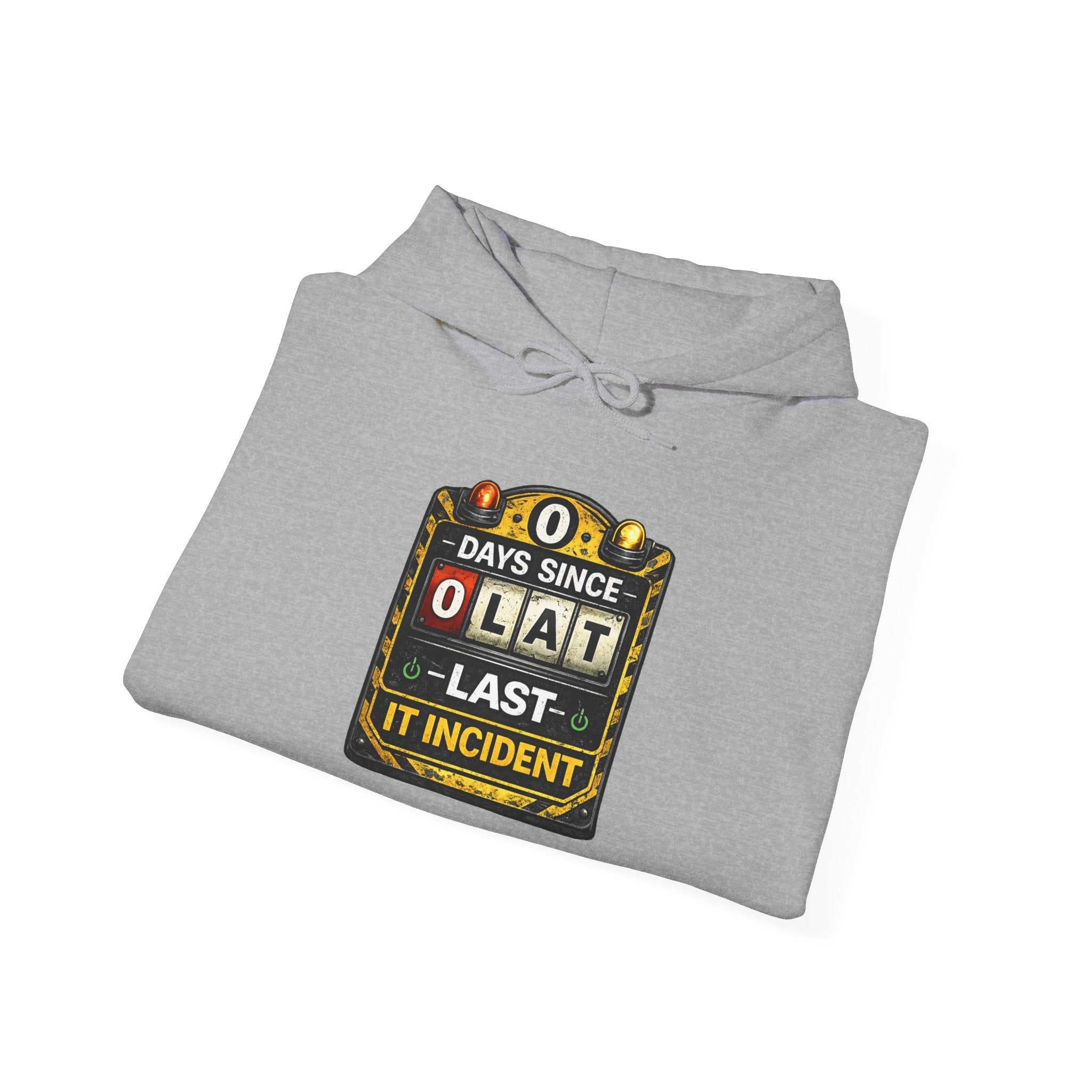 "0 Days Since Last IT Incident" Tech Humor Unisex Heavy Blend™ Hoodie