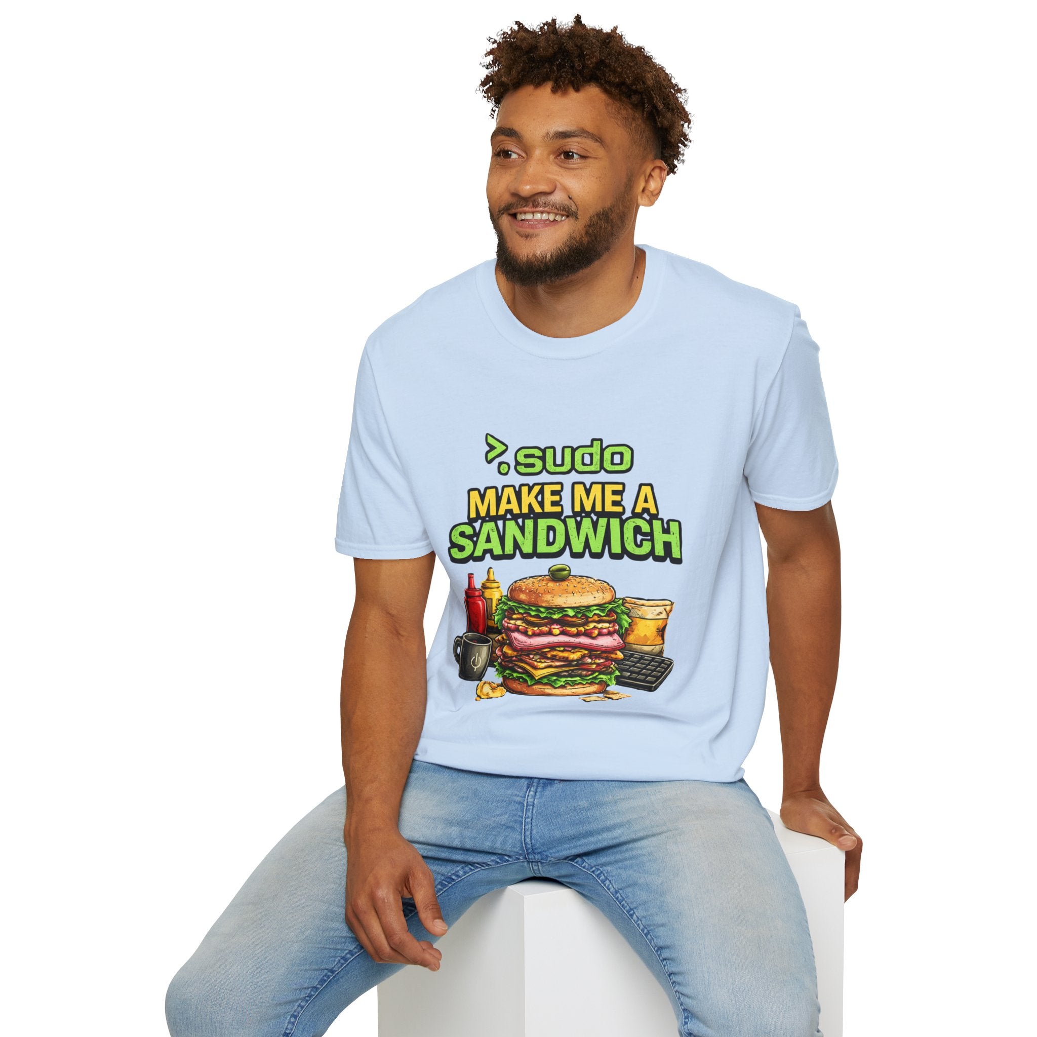 ">. Sudo Make Me a Sandwich" Funny IT T-Shirt — Programmer Tech Humor Tee