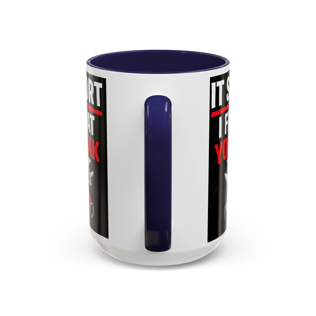 "It Support:  I Fix What You Break" IT Humor Accent Coffee Mug (11, 15oz)