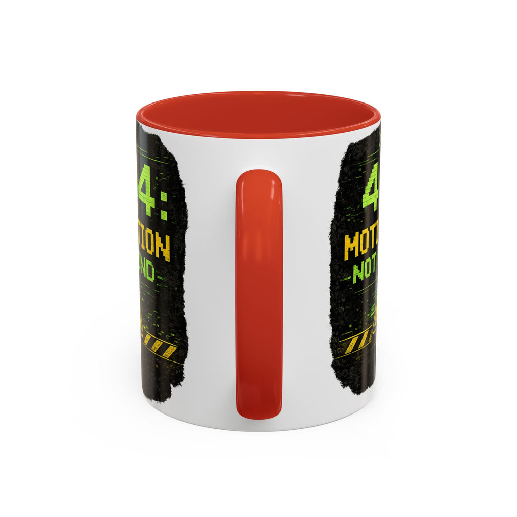 "Error 404 Motivation Not Found" IT Humor Accent Coffee Mug (11, 15oz)