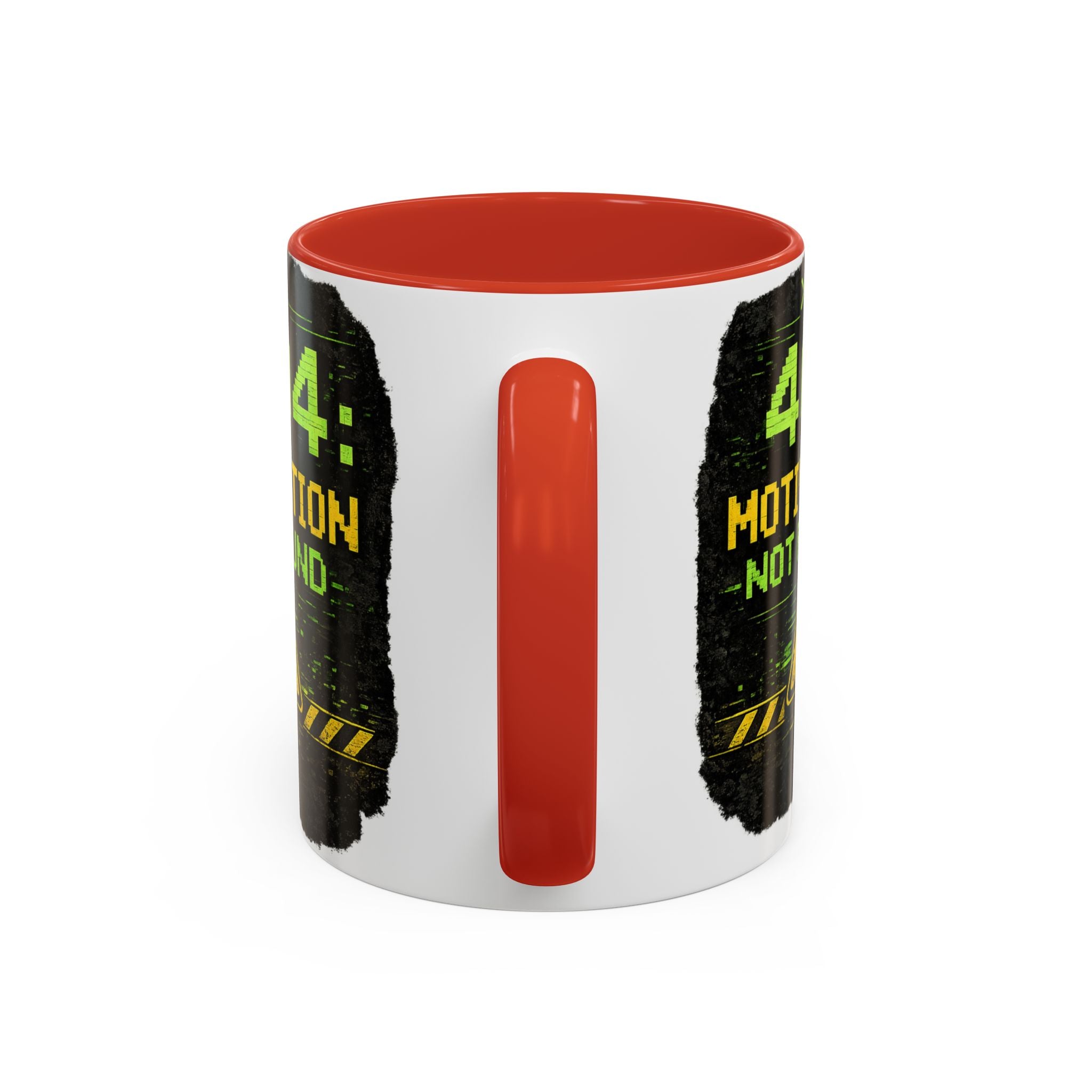 "Error 404 Motivation Not Found" IT Humor Accent Coffee Mug (11, 15oz)