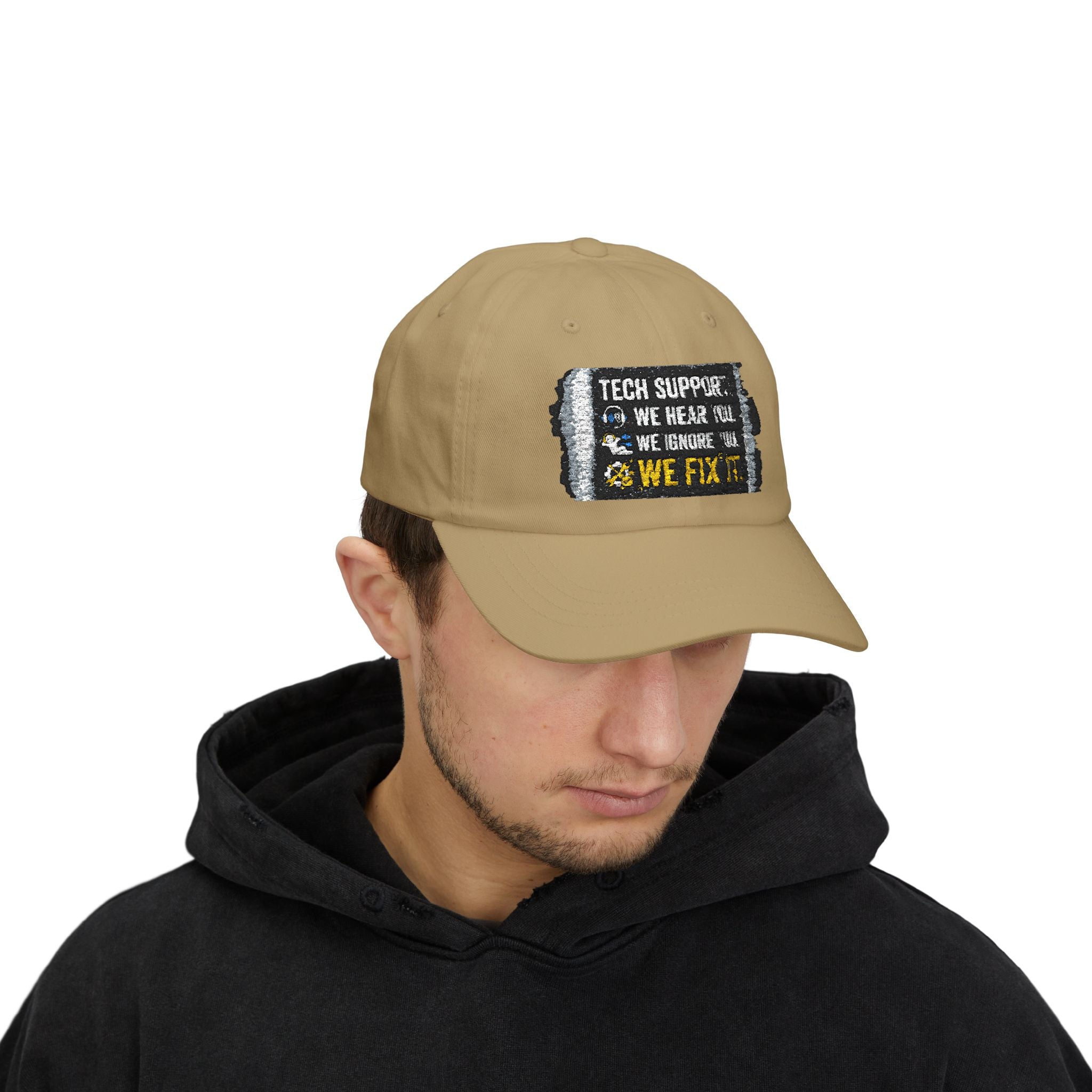 “We Hear You, We Ignore You, We Fix It” Tech Humor Funny IT Baseball Hat/Cap