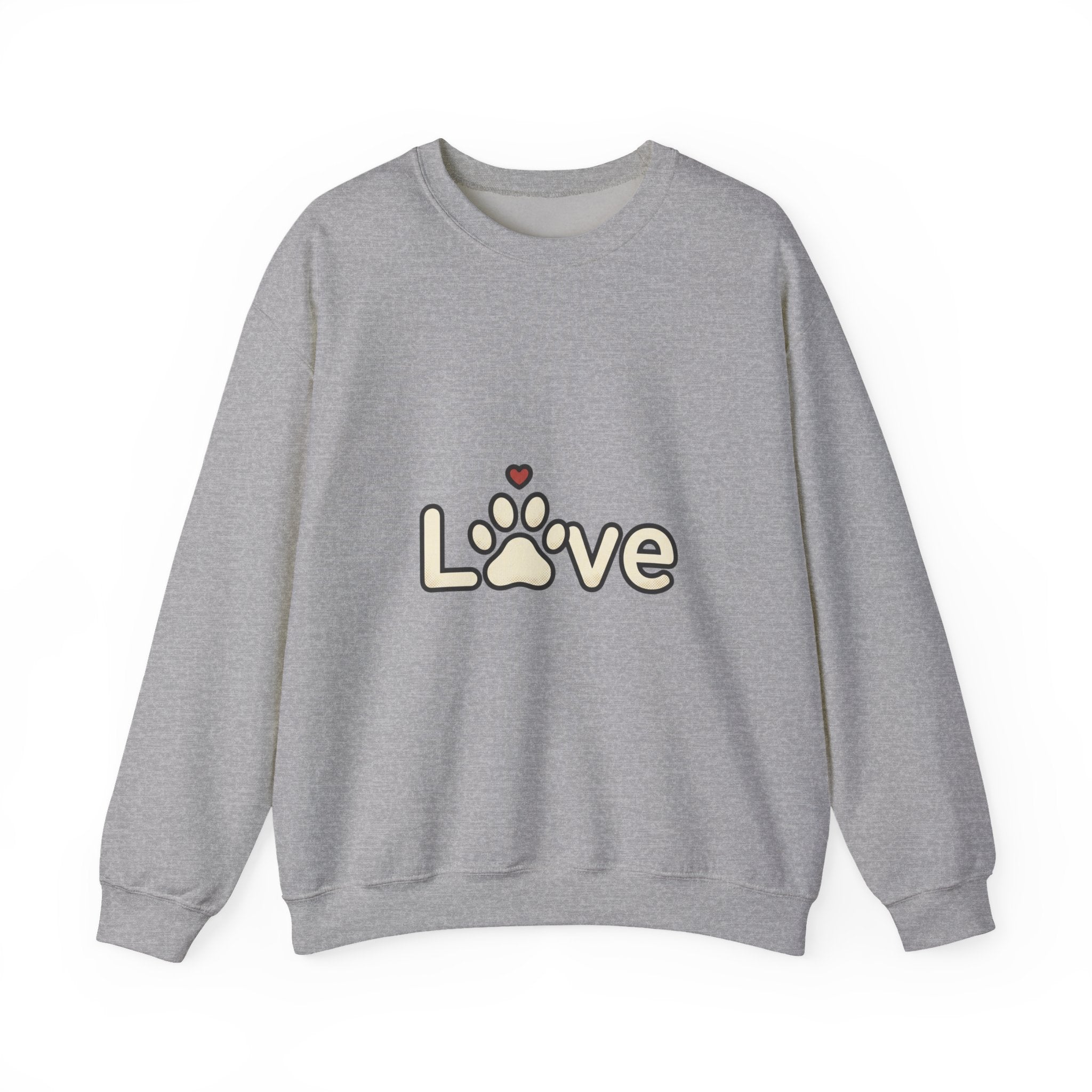Love Paw Crewneck Sweatshirt | Dog Mom Dog Dad, Fur Baby Rescue Pride