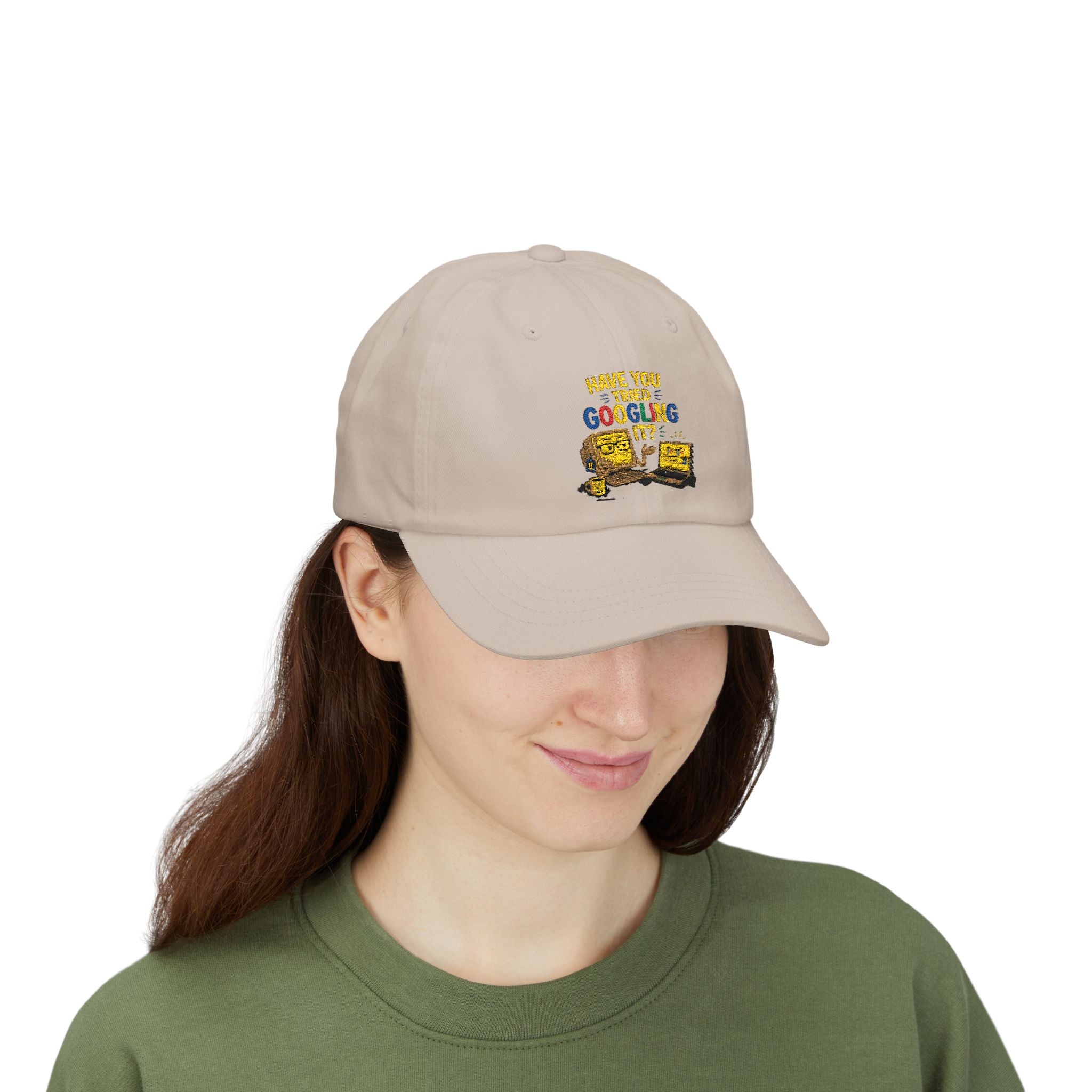 "Have You Tried Googling It?" Embroidered Casual Baseball Hat
