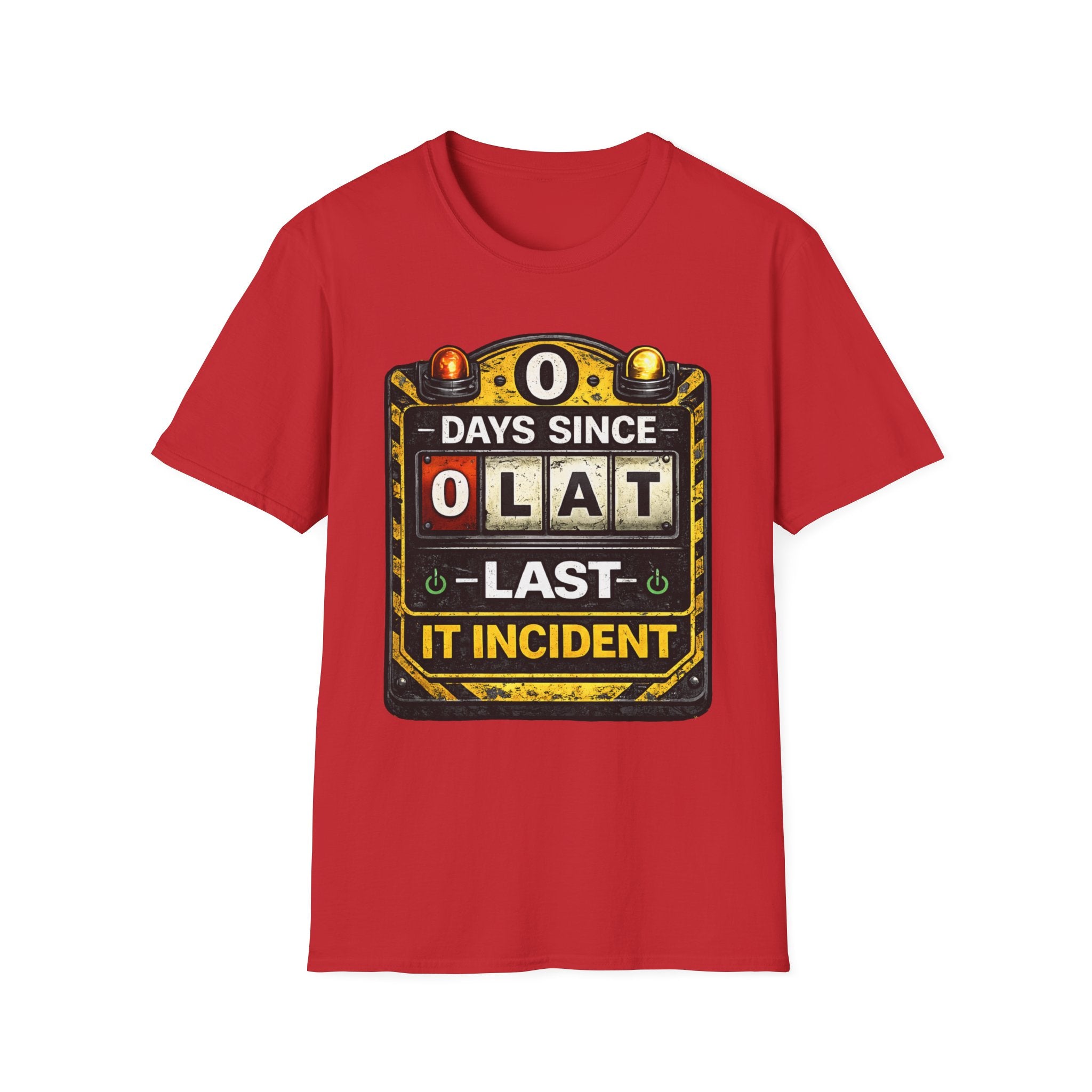 "0 Days Since Last IT Incident" Funny IT Tech Humor T-Shirt
