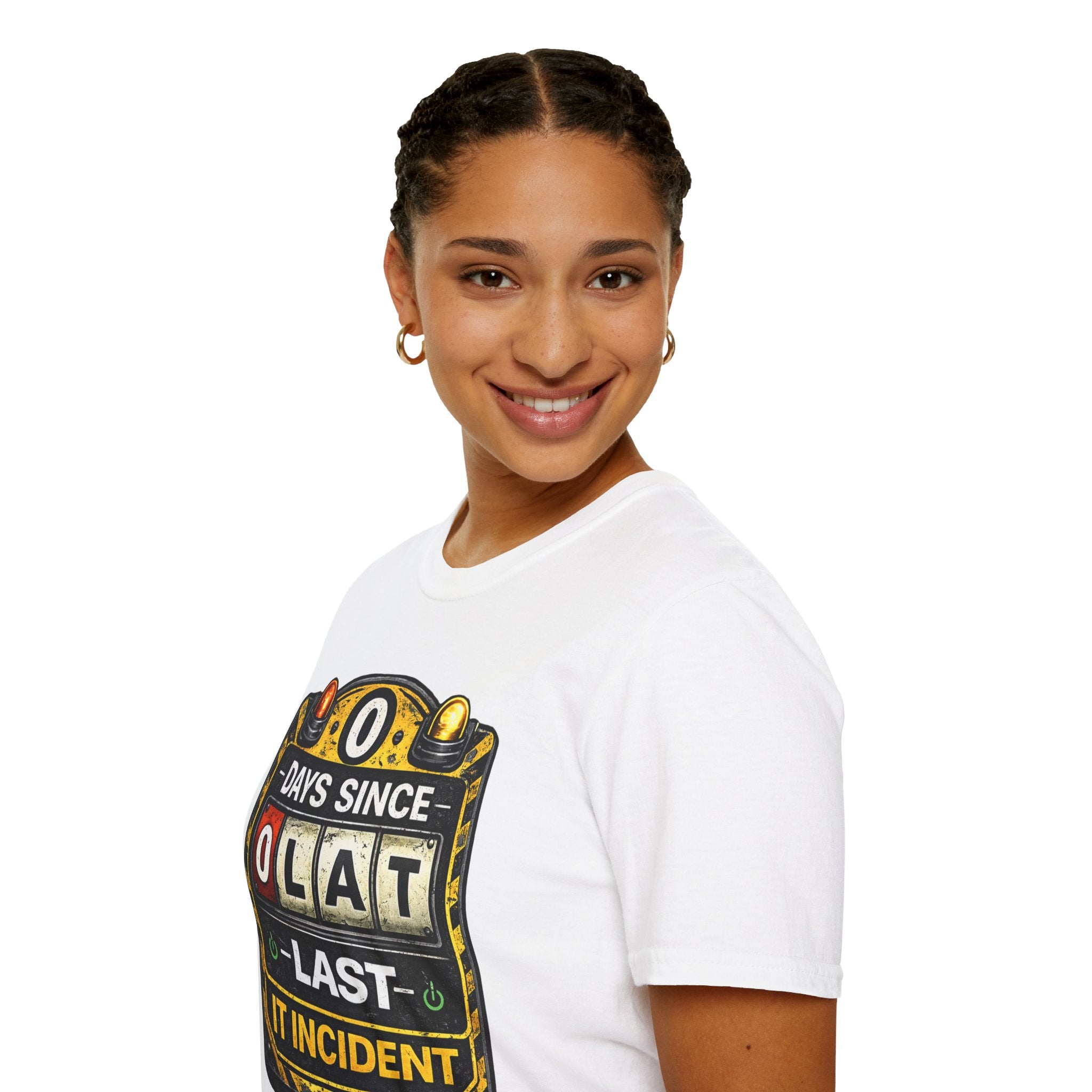 "0 Days Since Last IT Incident" Funny IT Tech Humor T-Shirt