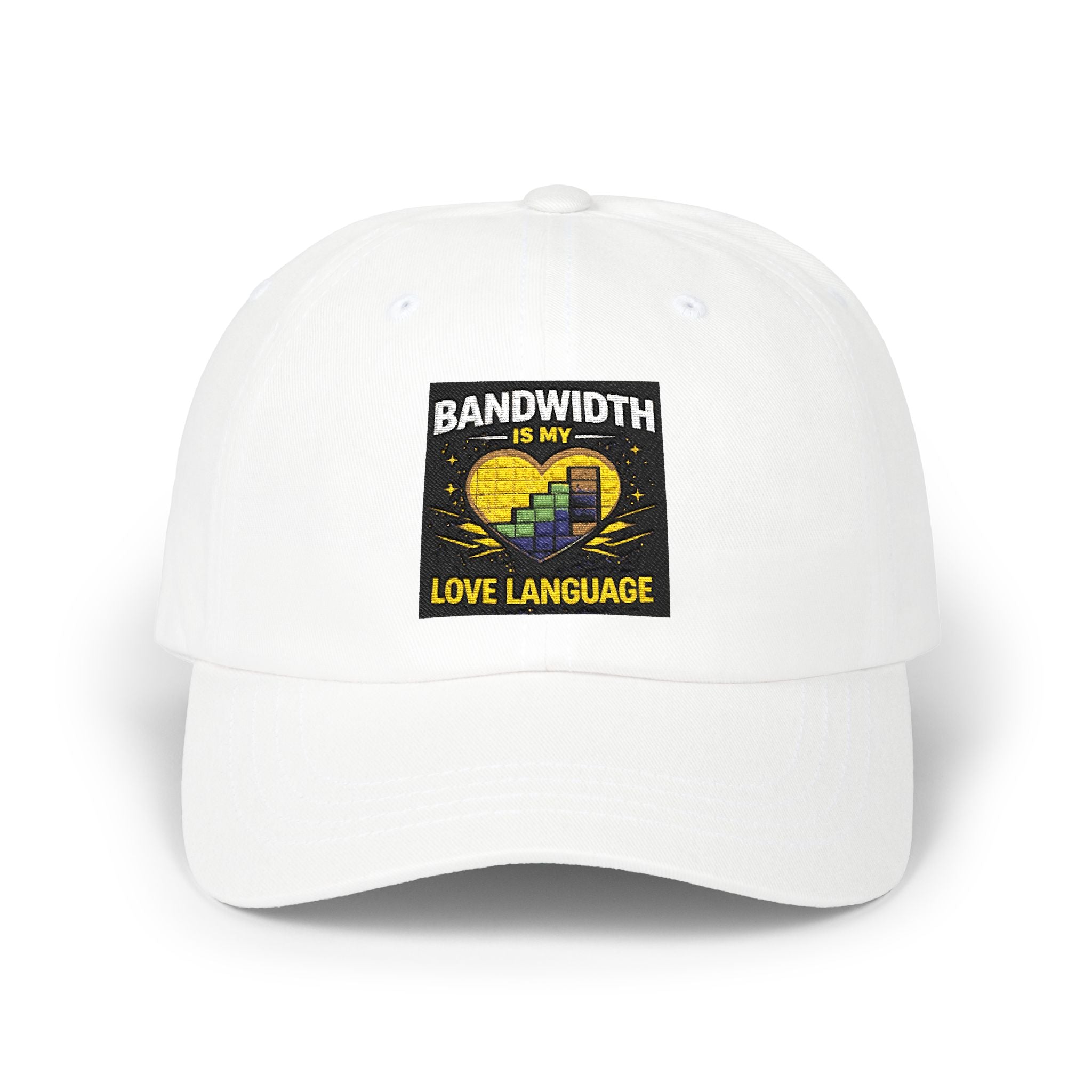 "Bandwidth is my Love Language" Tech Humor Funny IT Baseball Hat/Cap