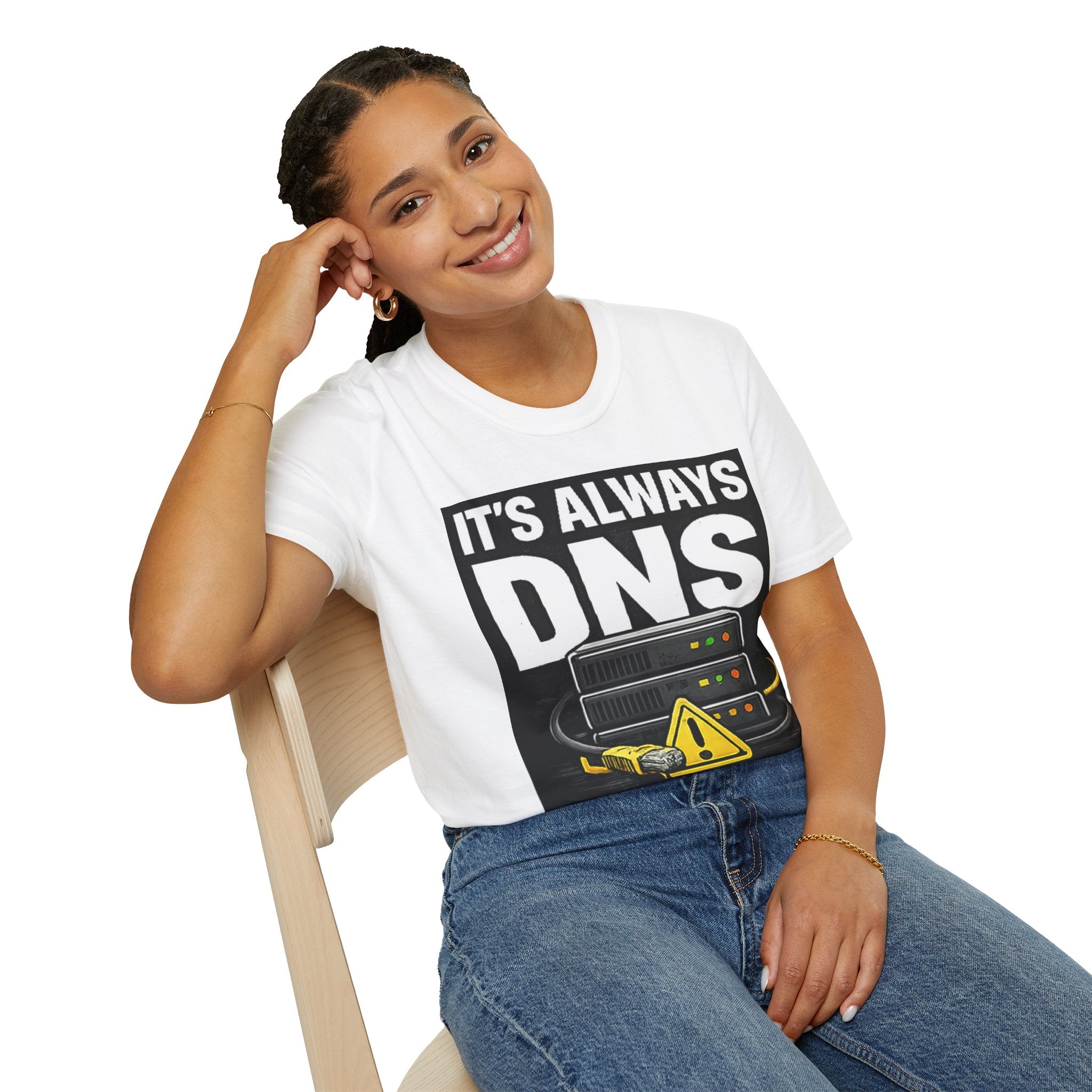 "It's Always DNS" Funny IT Tech Humor T-Shirt