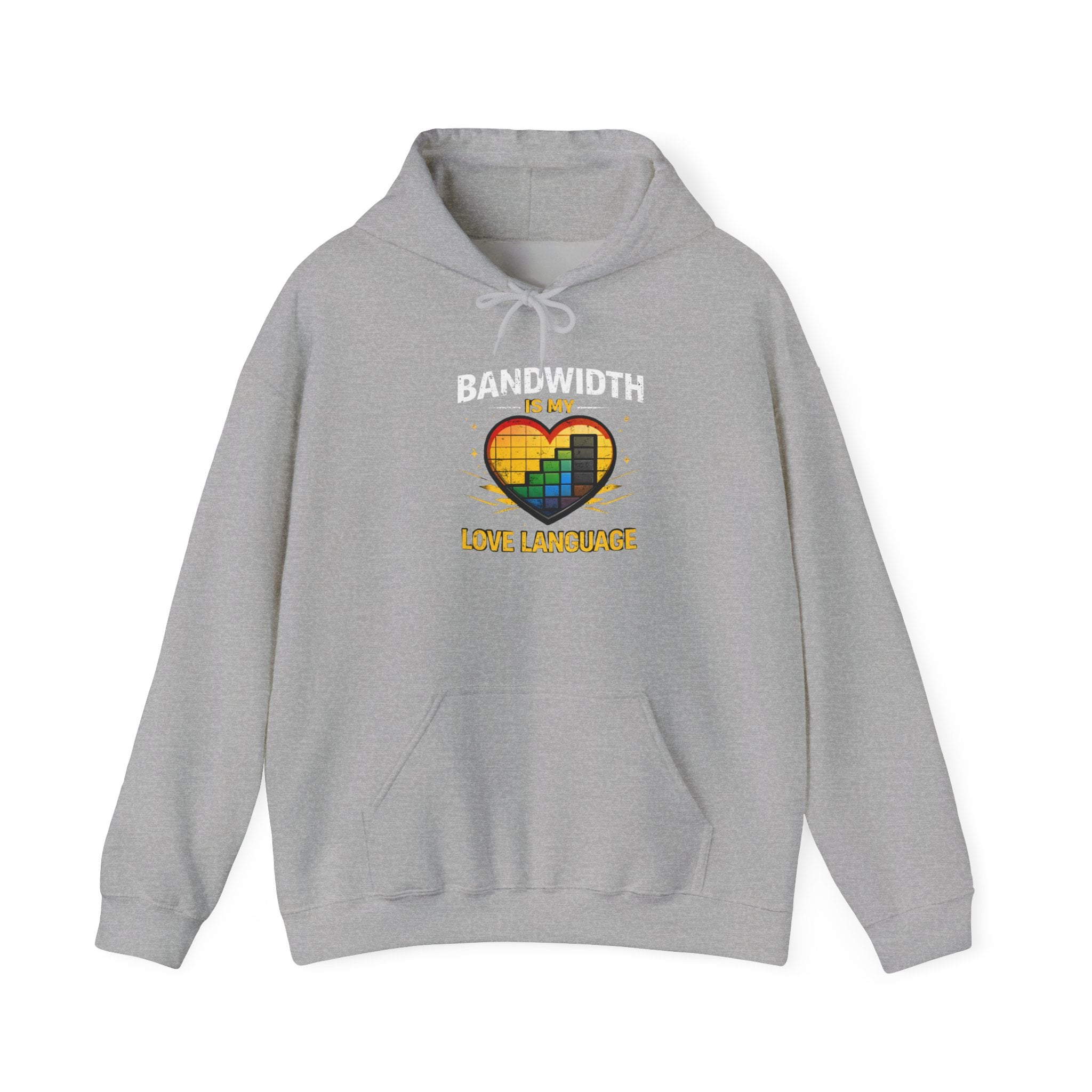 "Bandwidth is my Love Language" Tech Humor Unisex Heavy Blend™ Hoodie
